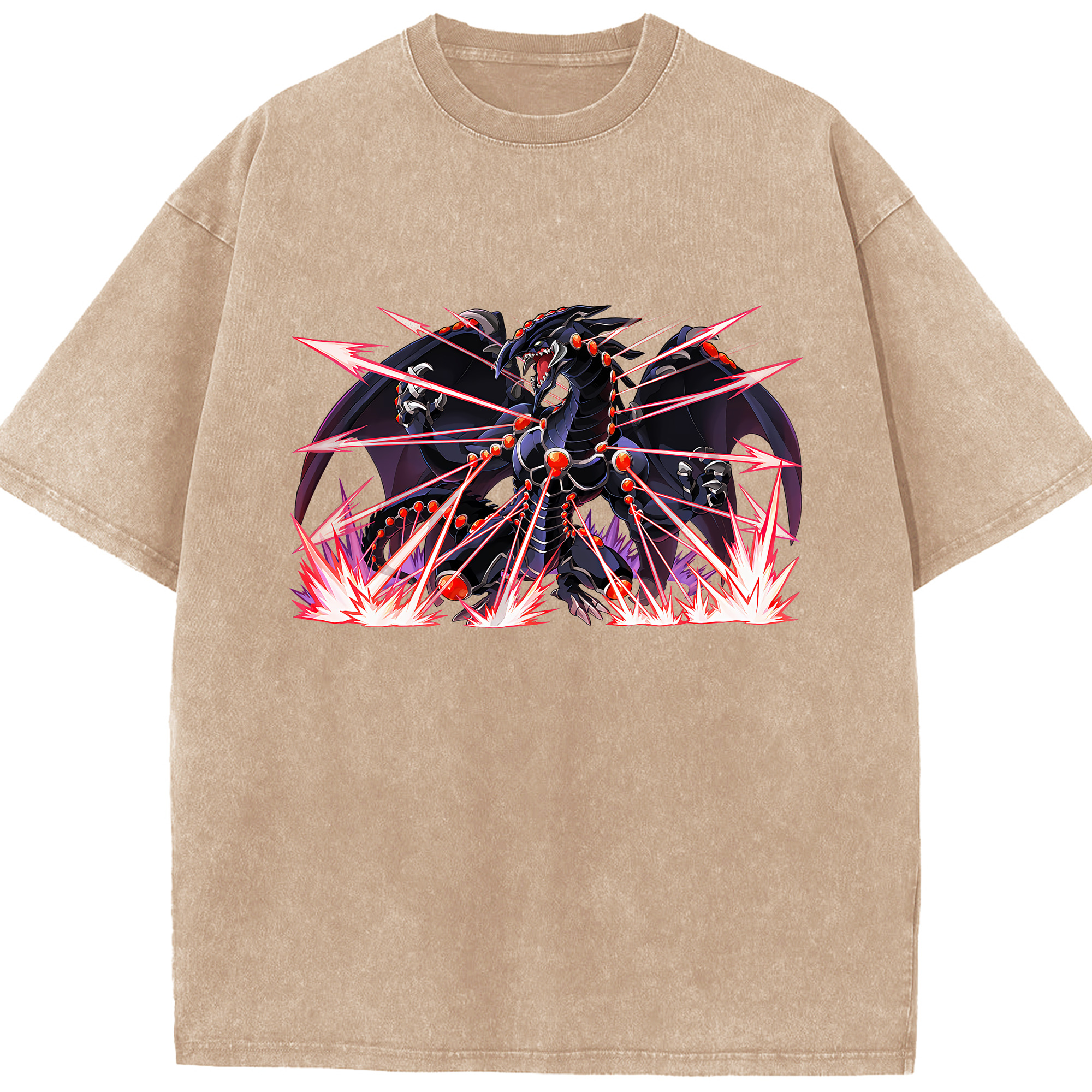 （画像用） 遊☆戯☆王 Yu-Gi-Oh! 綿100% ヴィンテージ風 半袖Tシャツ（フロントプリント）