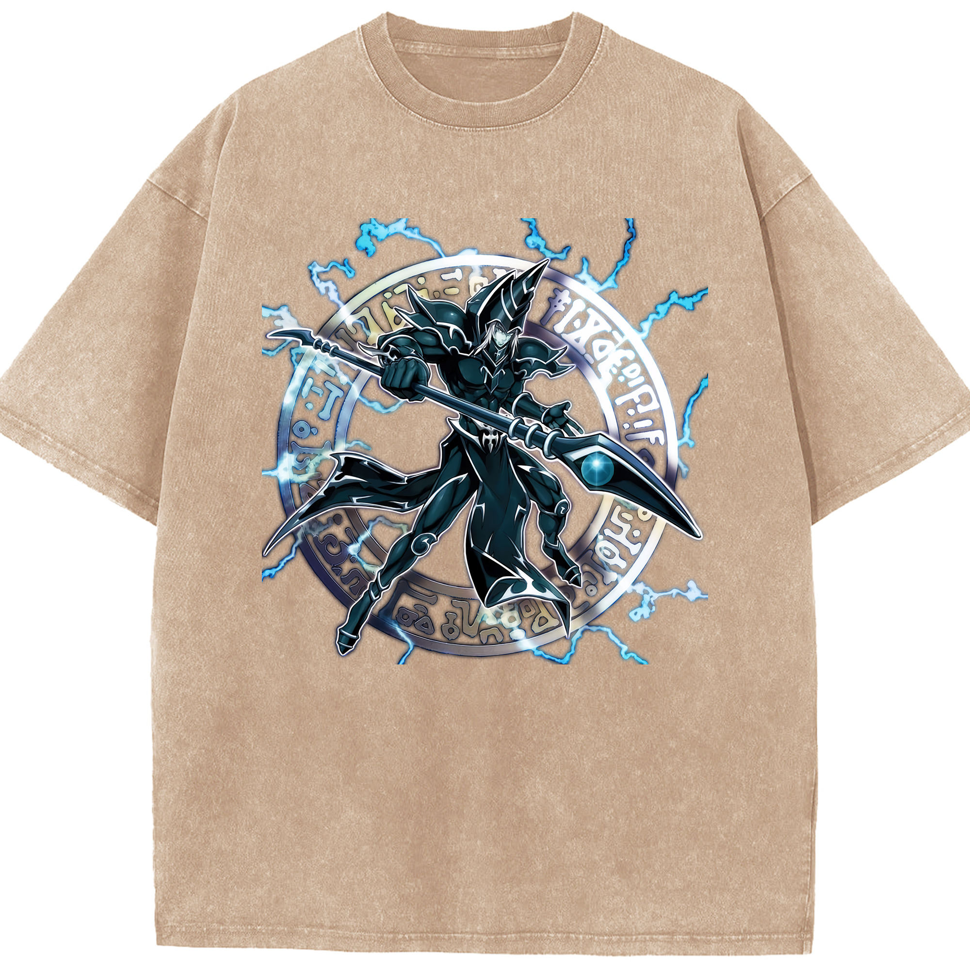（画像用） 遊☆戯☆王 Yu-Gi-Oh! 綿100% ヴィンテージ風 半袖Tシャツ（フロントプリント）