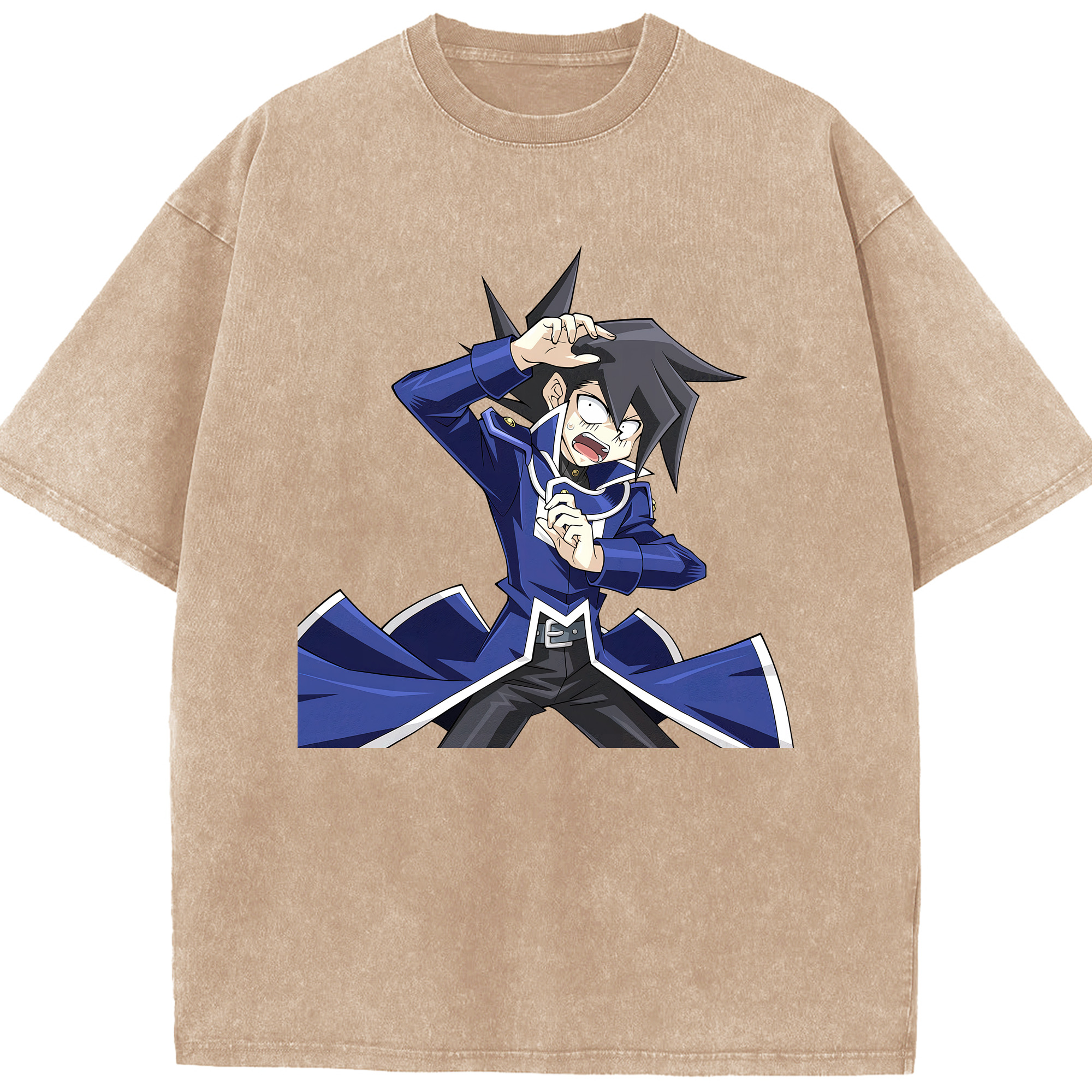 （画像用） 遊☆戯☆王 Yu-Gi-Oh! 綿100% ヴィンテージ風 半袖Tシャツ（フロントプリント）