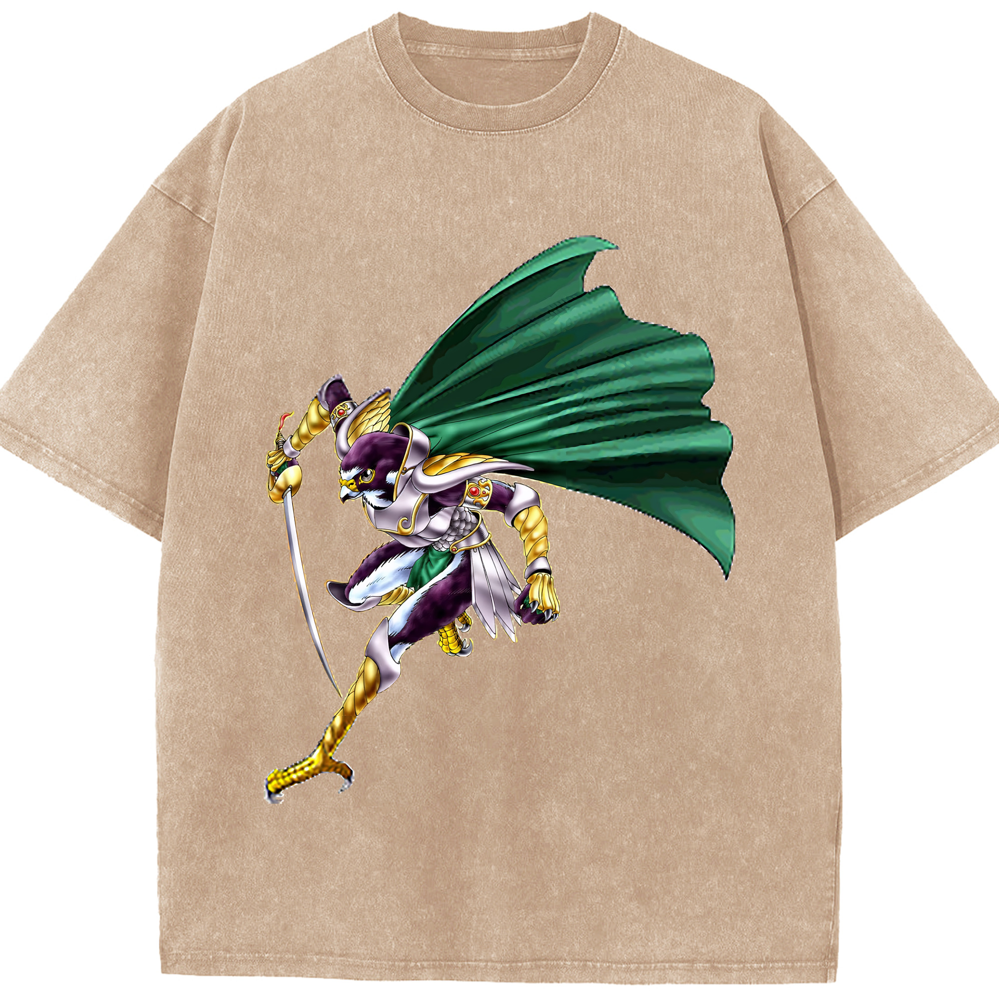 （画像用） 遊☆戯☆王 Yu-Gi-Oh! 綿100% ヴィンテージ風 半袖Tシャツ（フロントプリント）