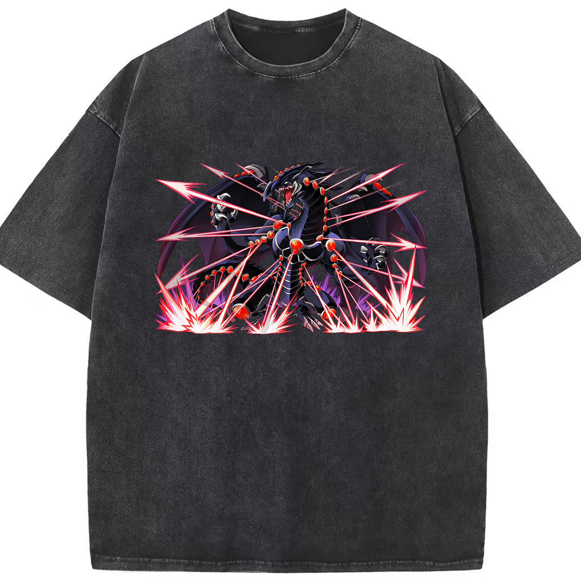 （画像用） 遊☆戯☆王 Yu-Gi-Oh! 綿100% ヴィンテージ風 半袖Tシャツ（フロントプリント）