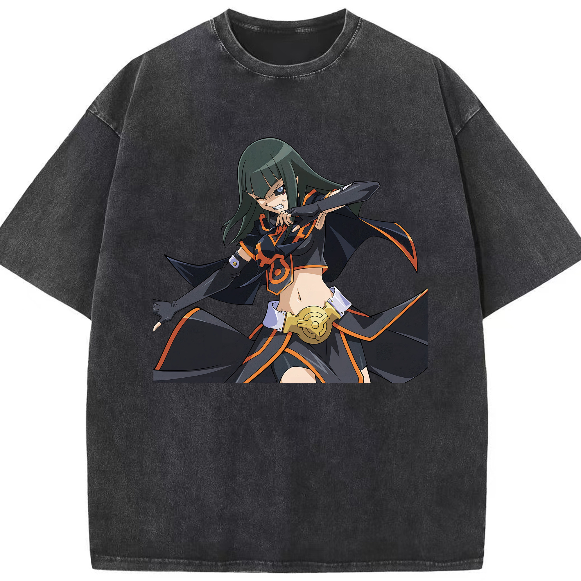 （画像用） 遊☆戯☆王 Yu-Gi-Oh! 綿100% ヴィンテージ風 半袖Tシャツ（フロントプリント）