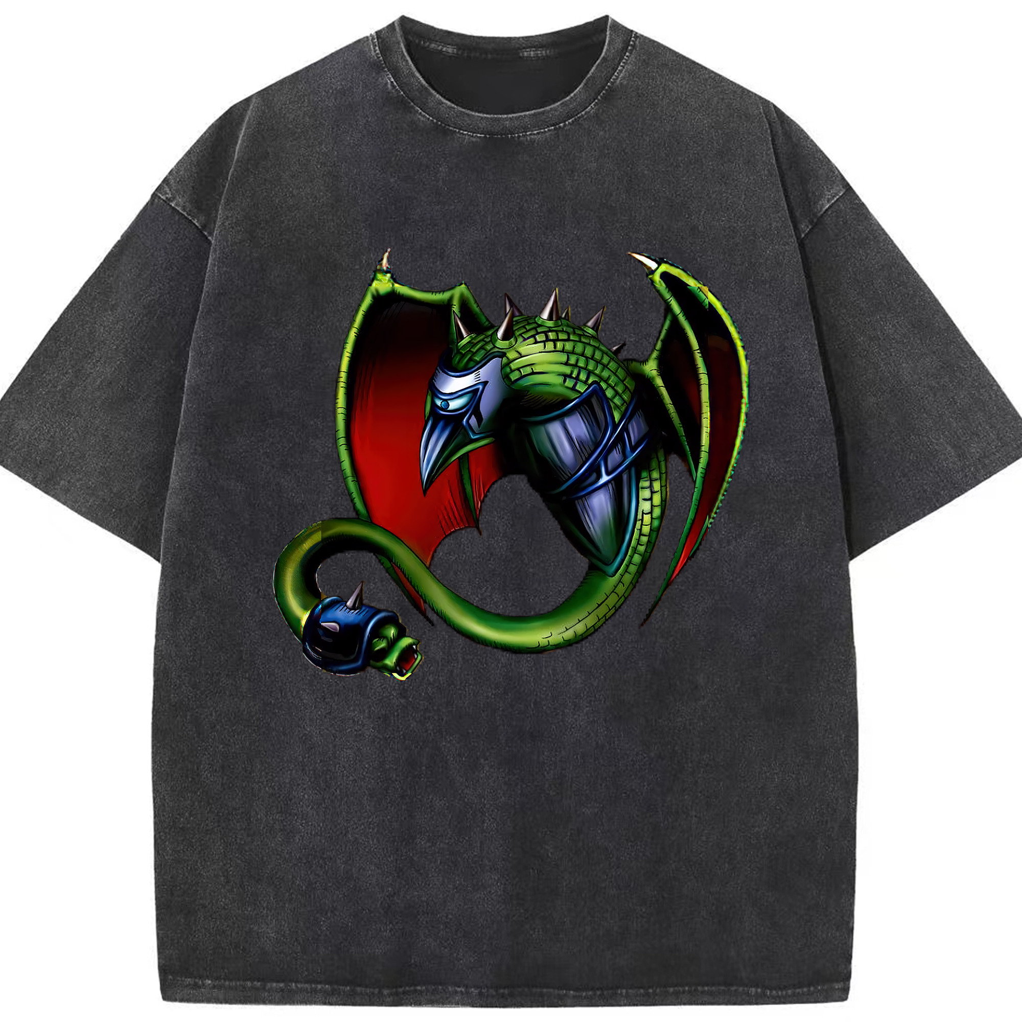 （画像用） 遊☆戯☆王 Yu-Gi-Oh! 綿100% ヴィンテージ風 半袖Tシャツ（フロントプリント）