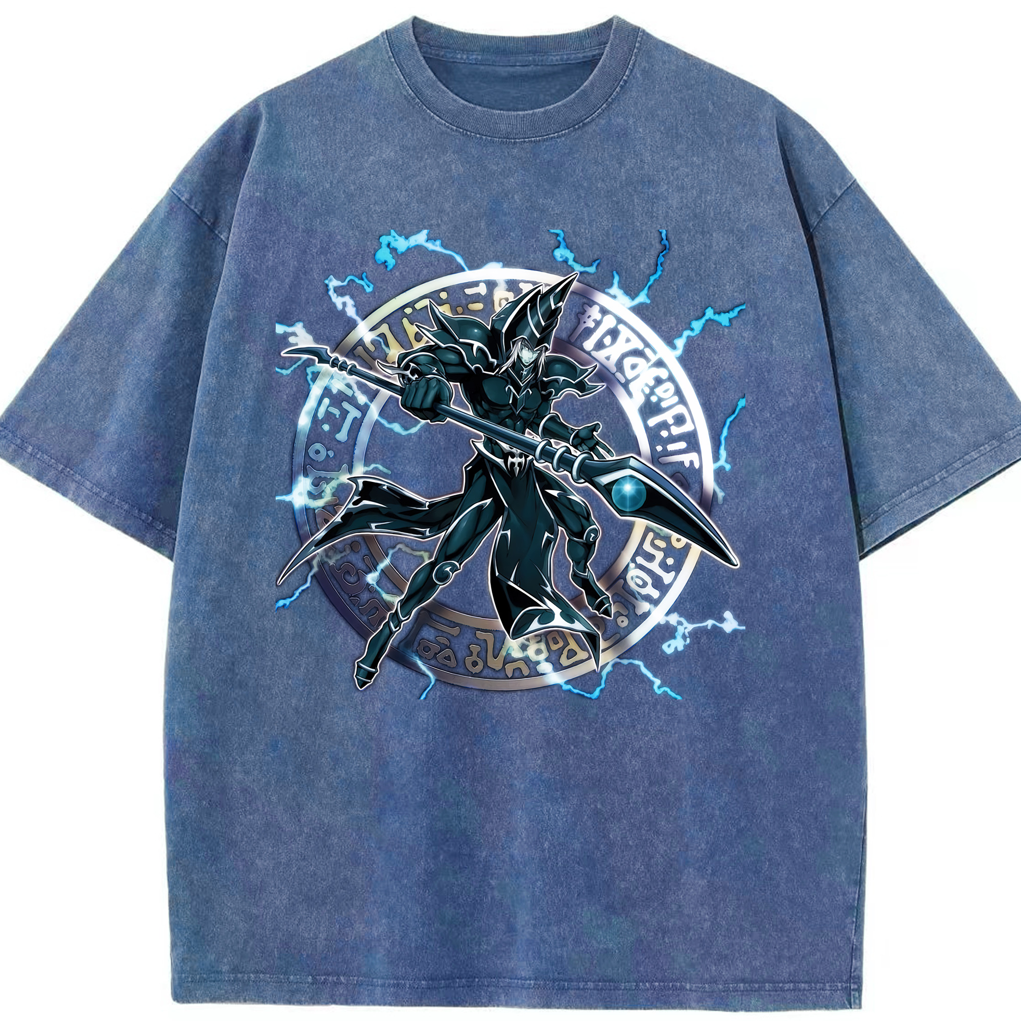 （画像用） 遊☆戯☆王 Yu-Gi-Oh! 綿100% ヴィンテージ風 半袖Tシャツ（フロントプリント）