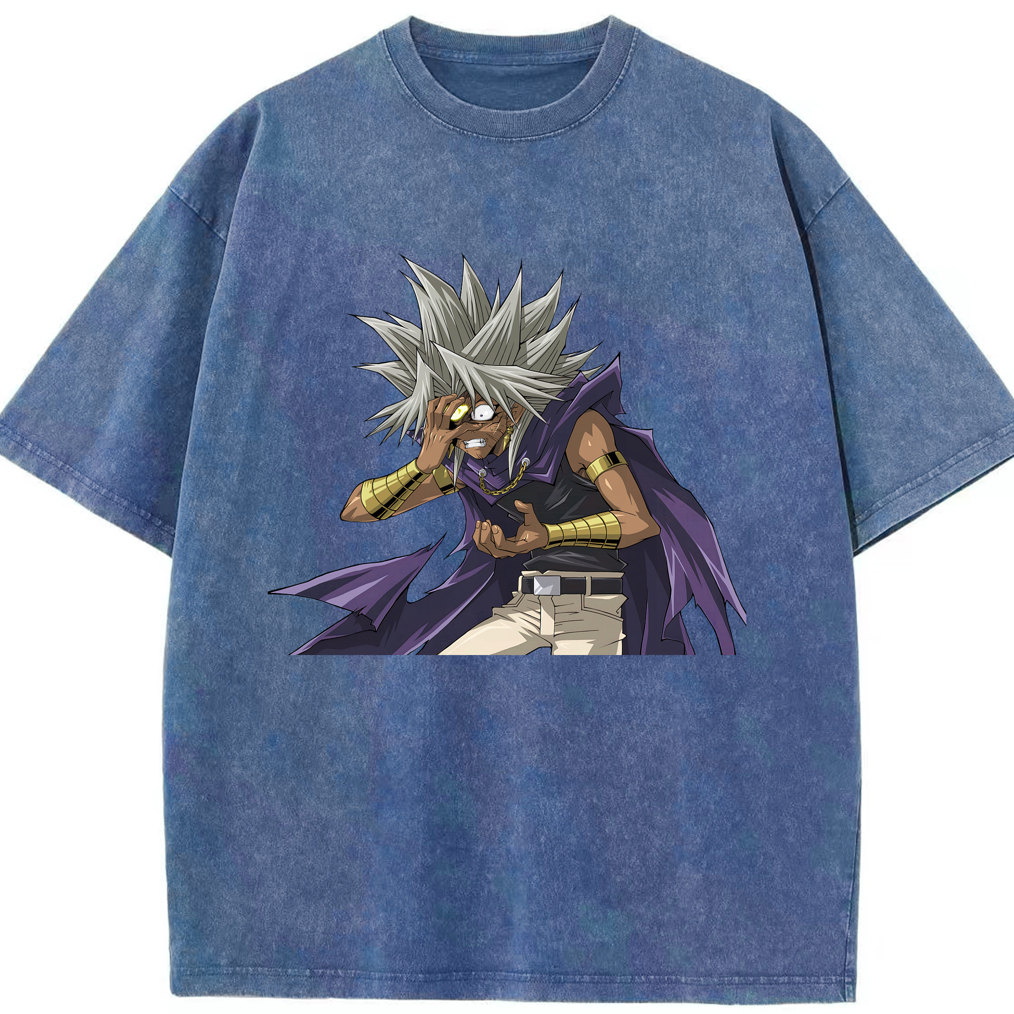（画像用） 遊☆戯☆王 Yu-Gi-Oh! 綿100% ヴィンテージ風 半袖Tシャツ（フロントプリント）
