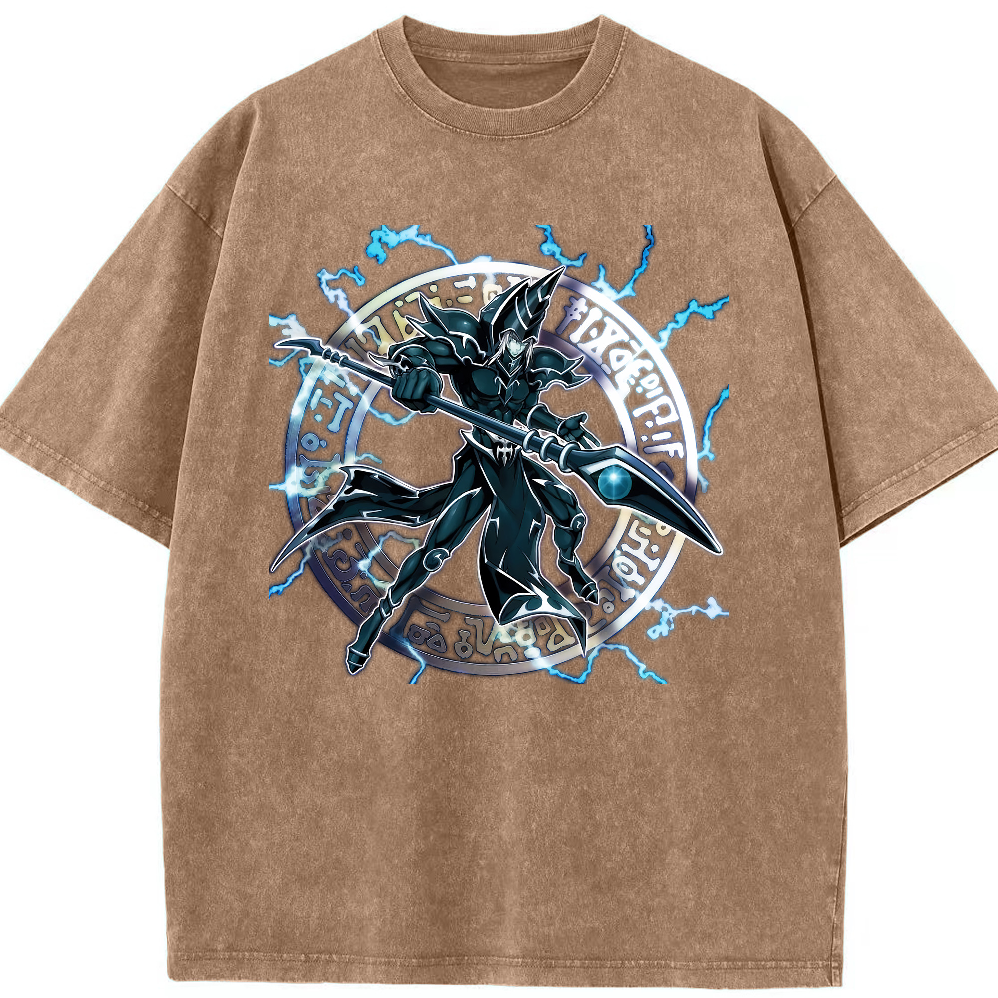 （画像用） 遊☆戯☆王 Yu-Gi-Oh! 綿100% ヴィンテージ風 半袖Tシャツ（フロントプリント）
