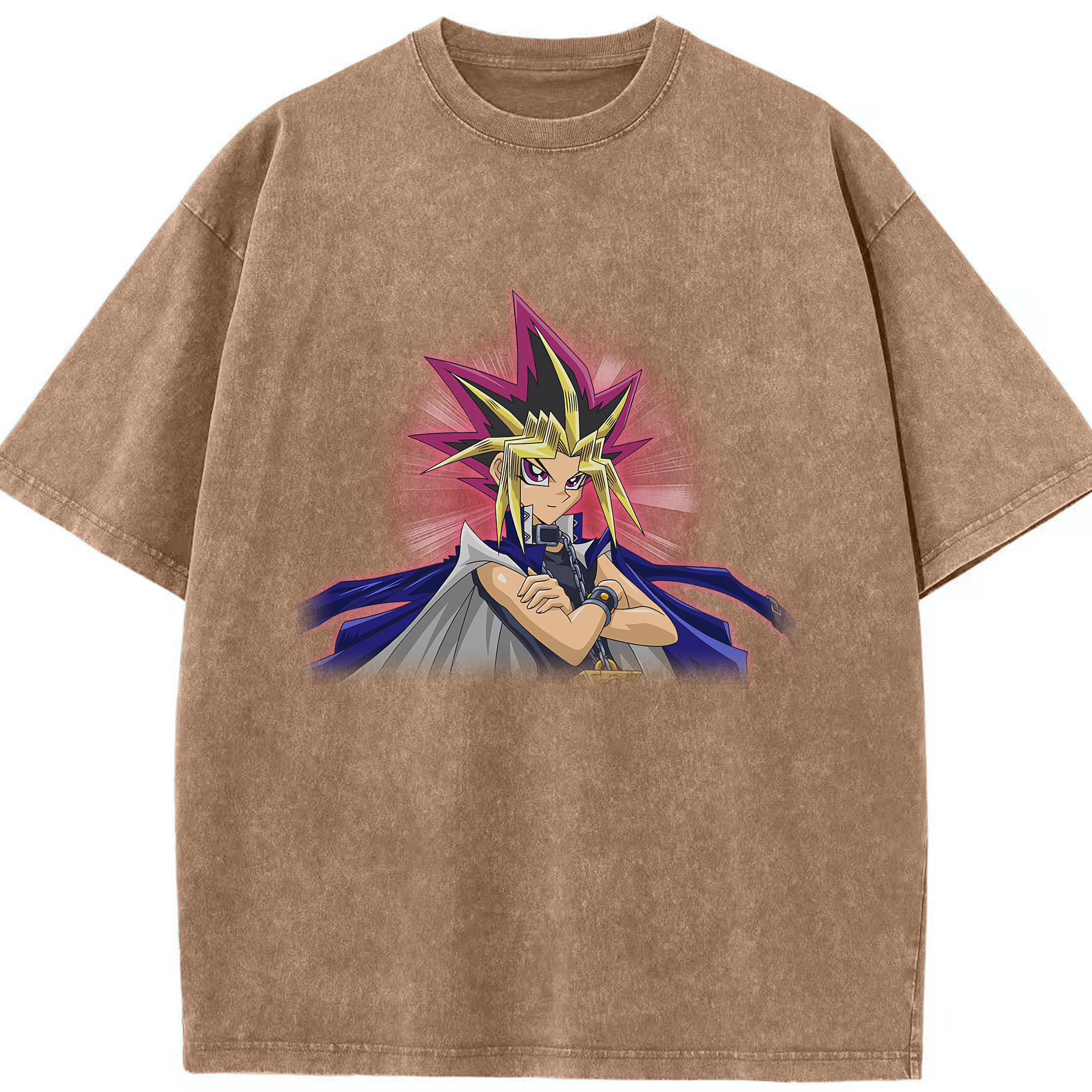 （画像用） 遊☆戯☆王 Yu-Gi-Oh! 綿100% ヴィンテージ風 半袖Tシャツ（フロントプリント）