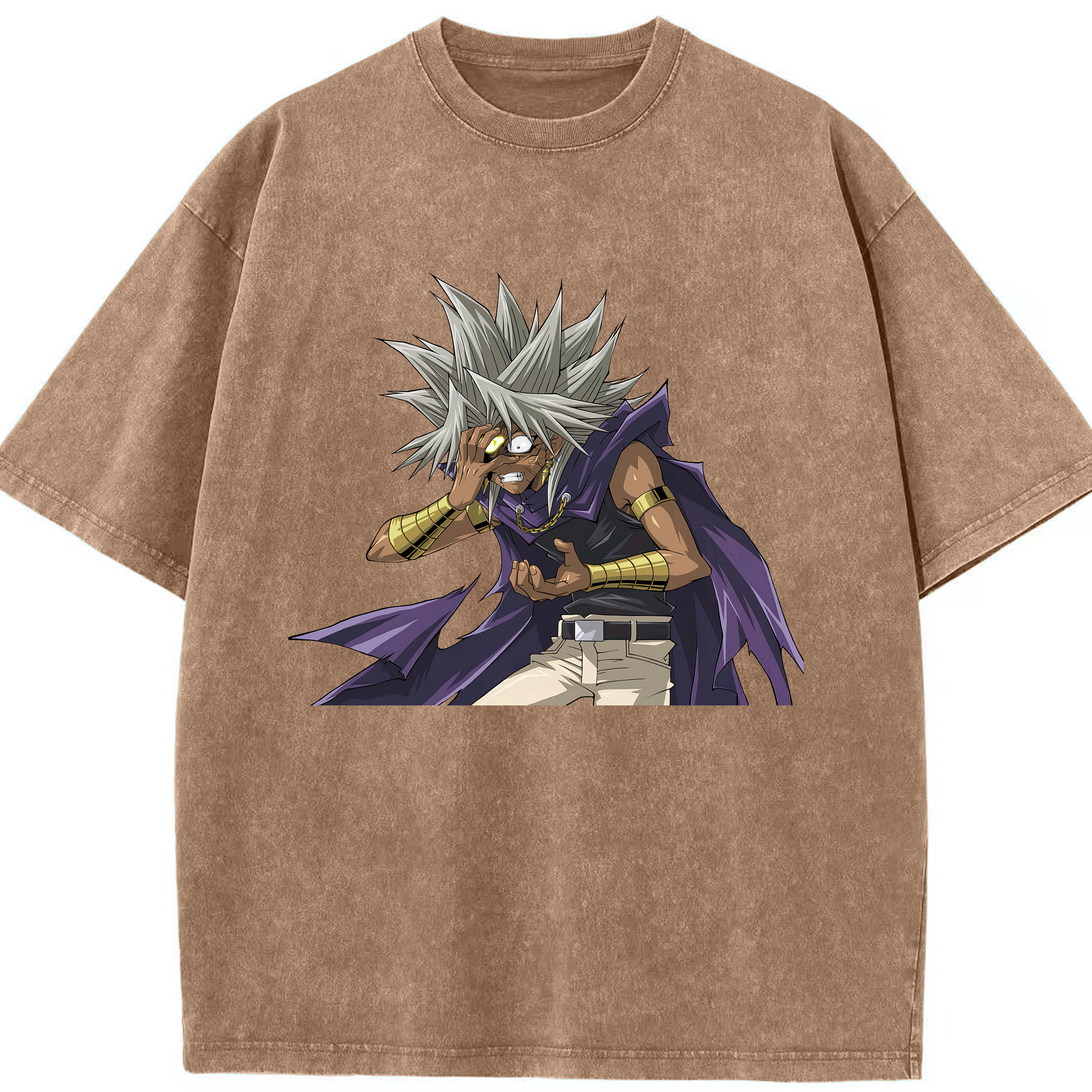 （画像用） 遊☆戯☆王 Yu-Gi-Oh! 綿100% ヴィンテージ風 半袖Tシャツ（フロントプリント）