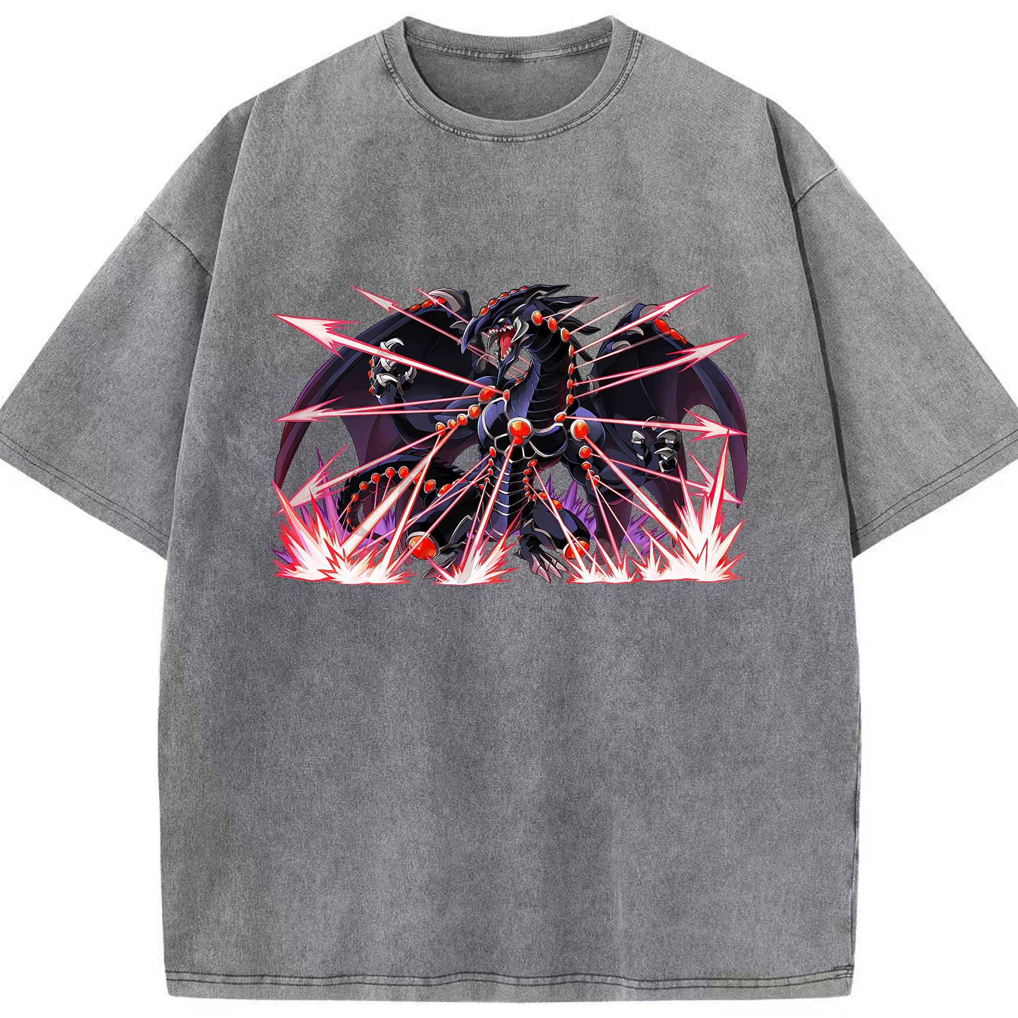 （画像用） 遊☆戯☆王 Yu-Gi-Oh! 綿100% ヴィンテージ風 半袖Tシャツ（フロントプリント）