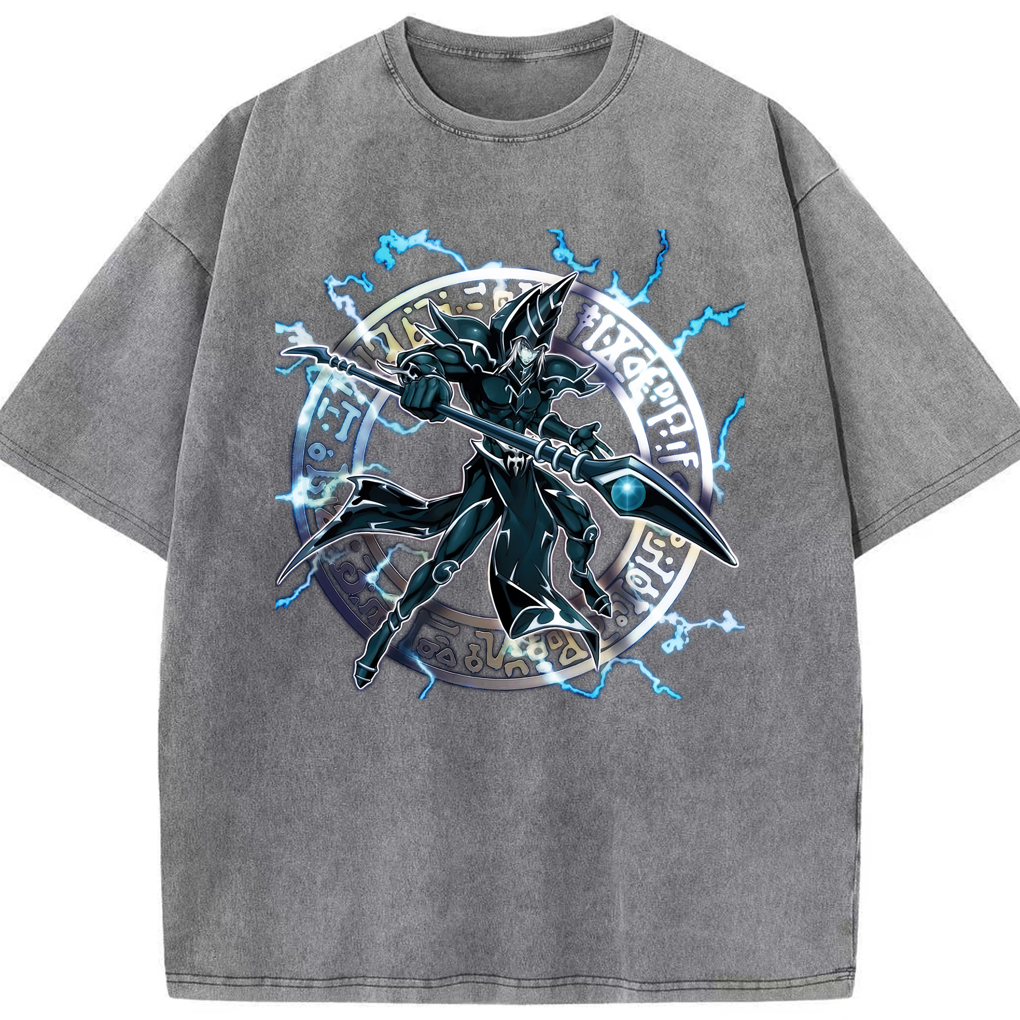 （画像用） 遊☆戯☆王 Yu-Gi-Oh! 綿100% ヴィンテージ風 半袖Tシャツ（フロントプリント）
