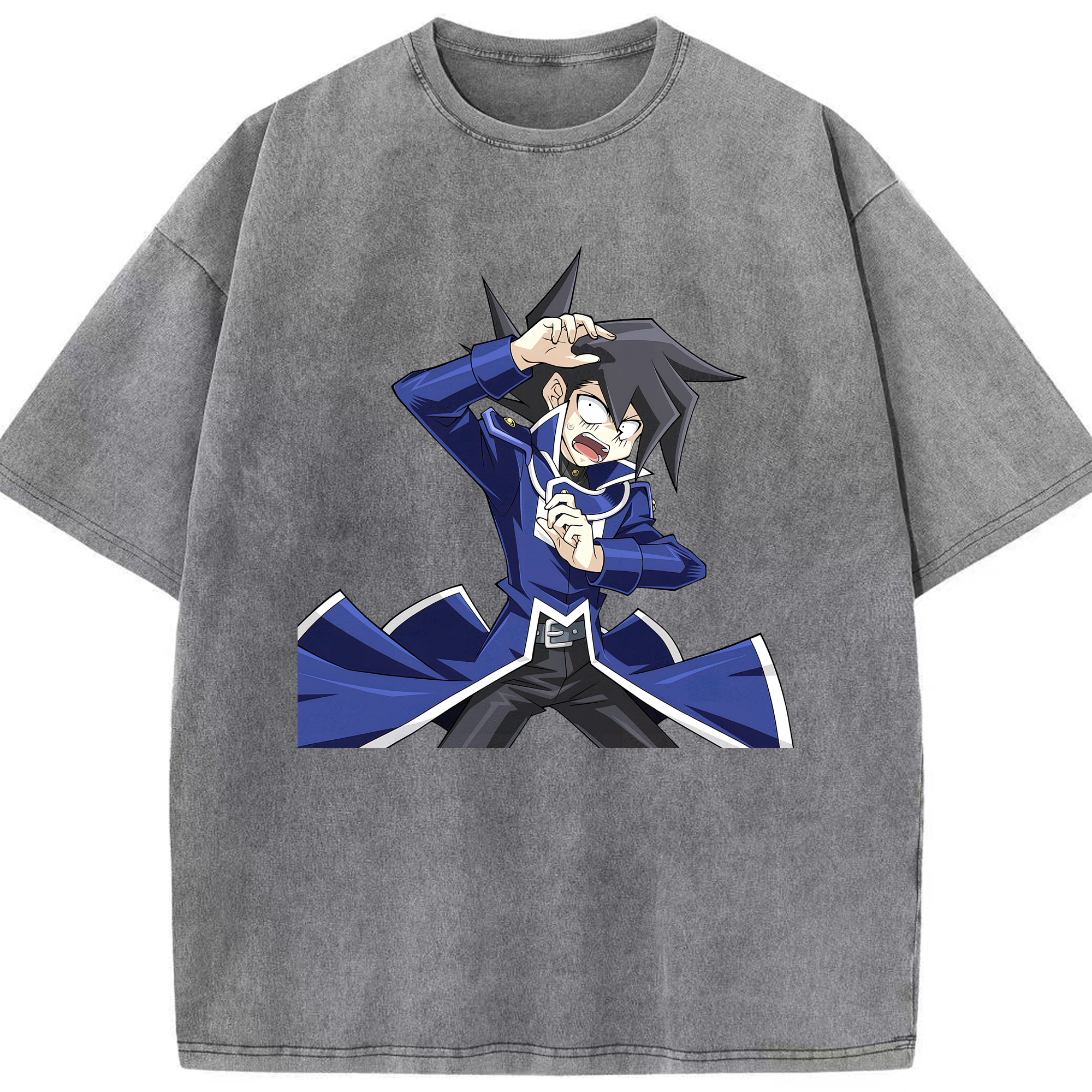 （画像用） 遊☆戯☆王 Yu-Gi-Oh! 綿100% ヴィンテージ風 半袖Tシャツ（フロントプリント）