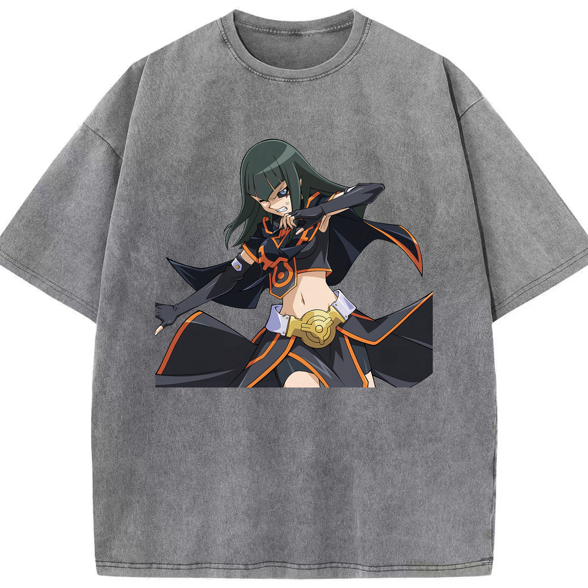 （画像用） 遊☆戯☆王 Yu-Gi-Oh! 綿100% ヴィンテージ風 半袖Tシャツ（フロントプリント）