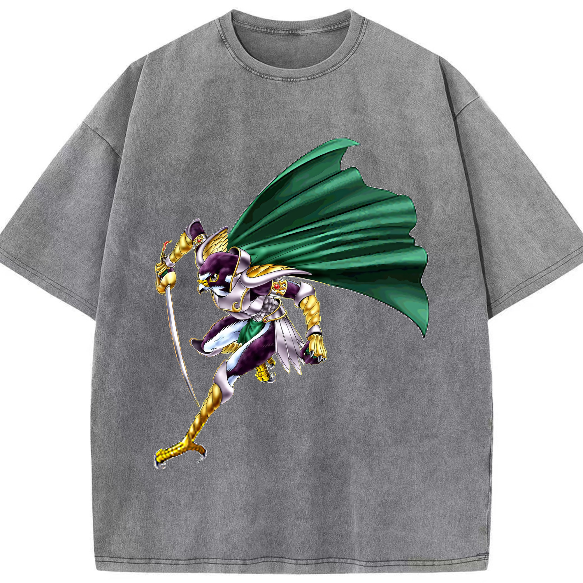 （画像用） 遊☆戯☆王 Yu-Gi-Oh! 綿100% ヴィンテージ風 半袖Tシャツ（フロントプリント）