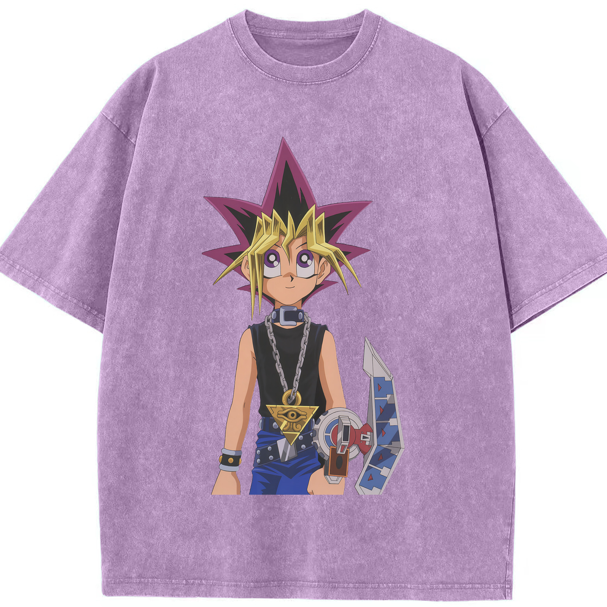 （画像用） 遊☆戯☆王 Yu-Gi-Oh! 綿100% ヴィンテージ風 半袖Tシャツ（フロントプリント）
