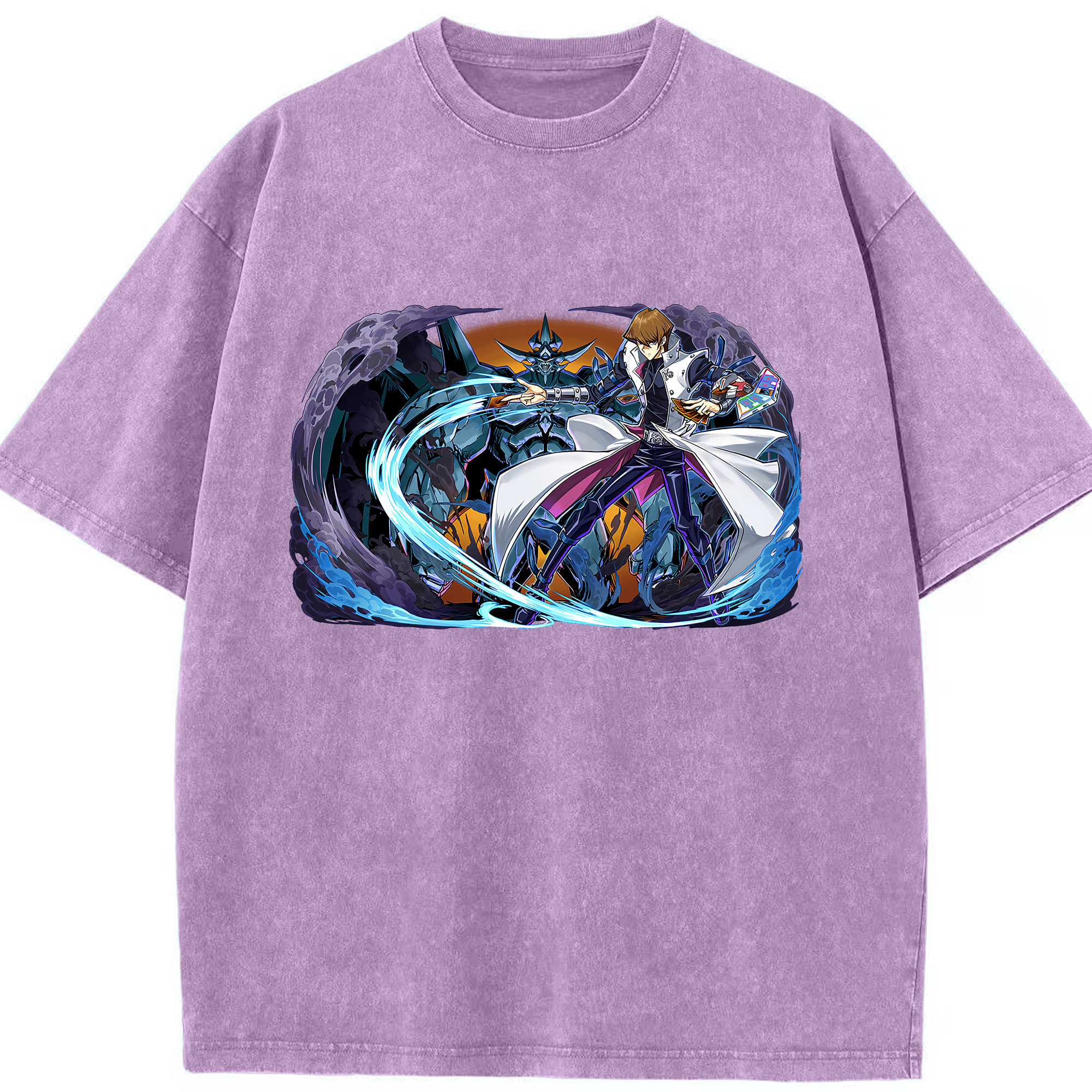 （画像用） 遊☆戯☆王 Yu-Gi-Oh! 綿100% ヴィンテージ風 半袖Tシャツ（フロントプリント）