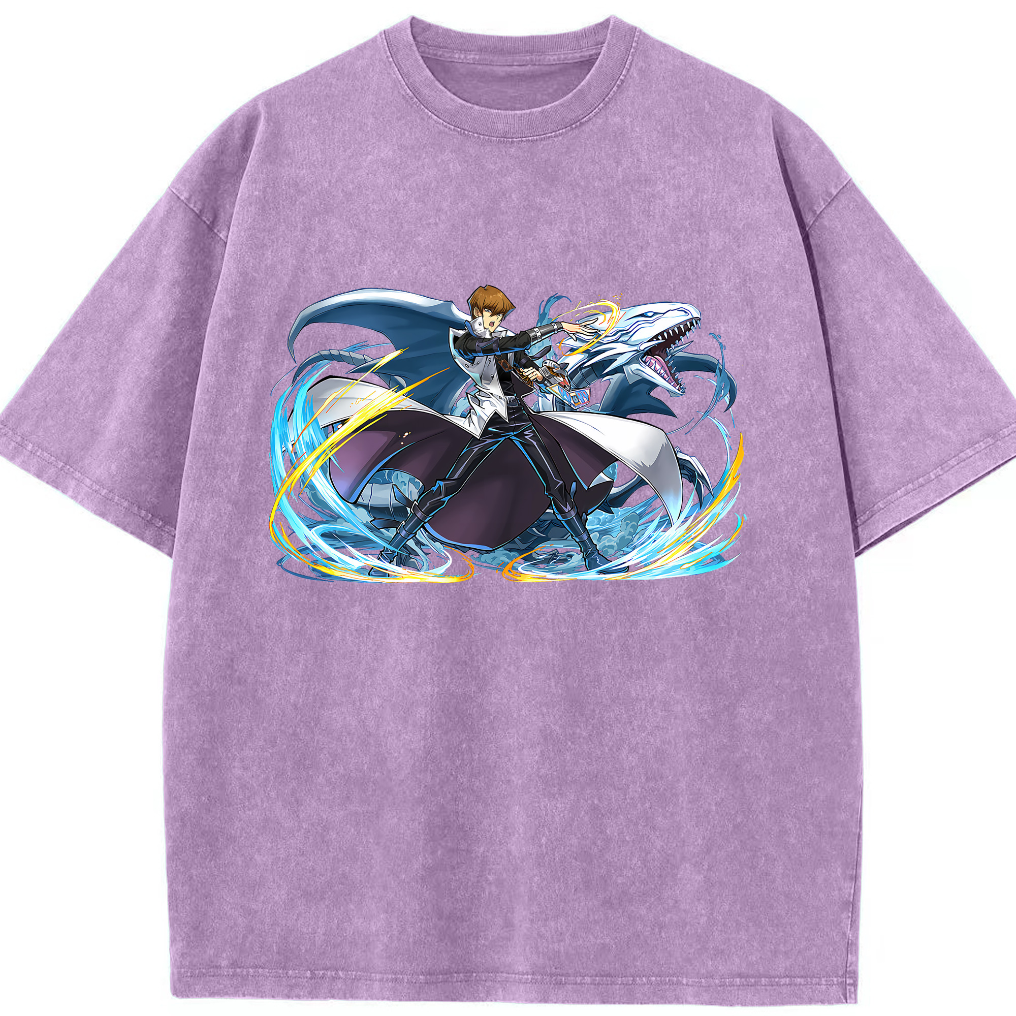 （画像用） 遊☆戯☆王 Yu-Gi-Oh! 綿100% ヴィンテージ風 半袖Tシャツ（フロントプリント）