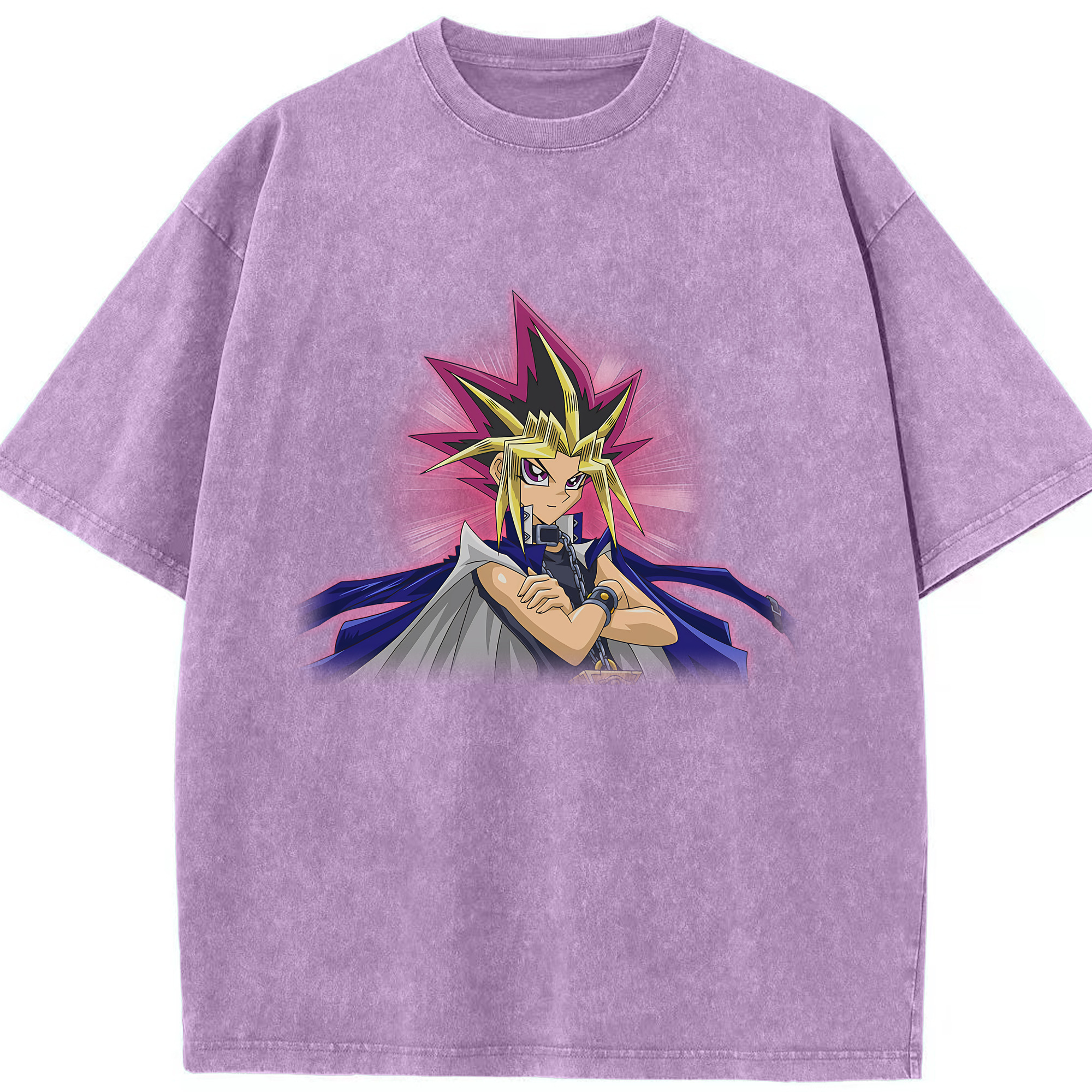 （画像用） 遊☆戯☆王 Yu-Gi-Oh! 綿100% ヴィンテージ風 半袖Tシャツ（フロントプリント）