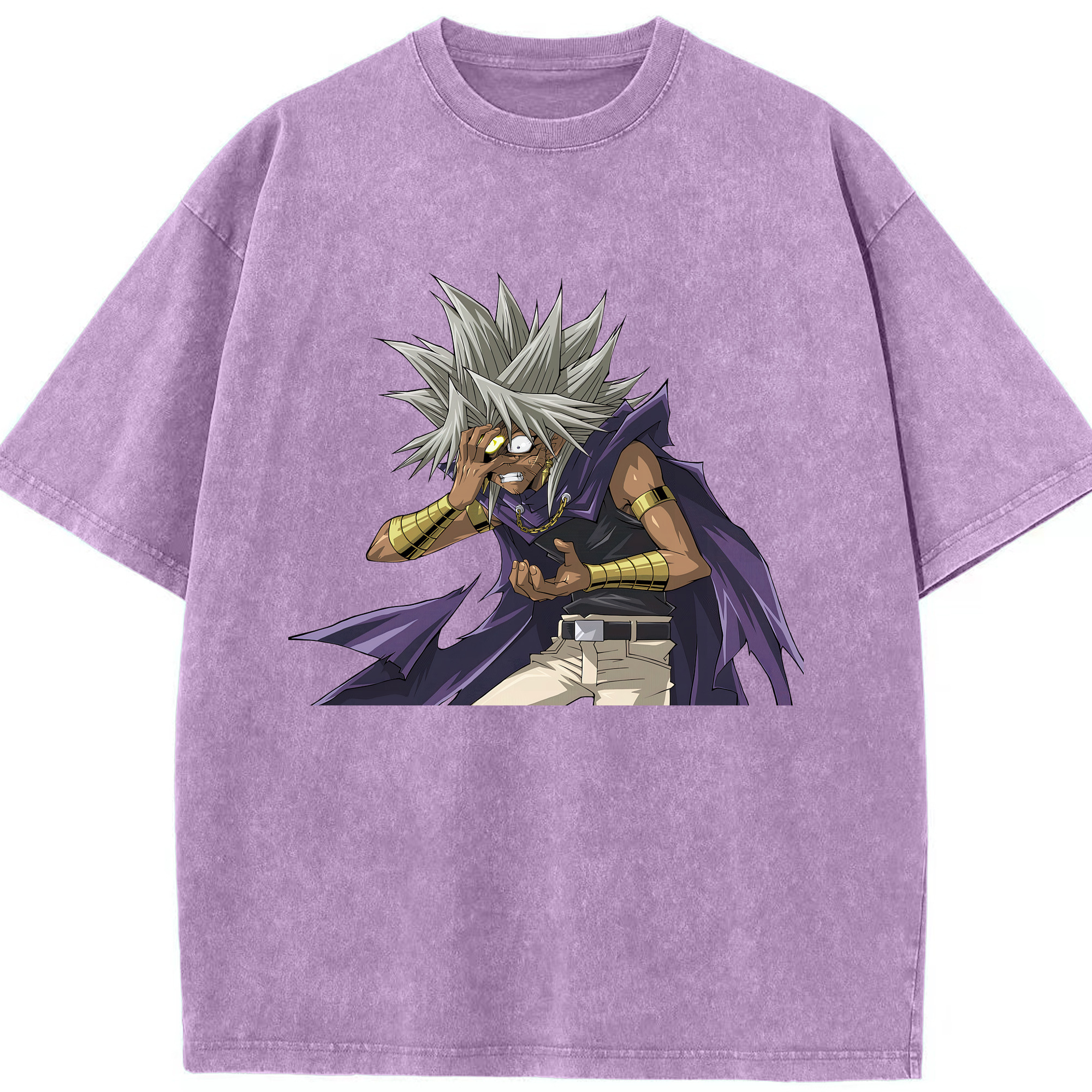 （画像用） 遊☆戯☆王 Yu-Gi-Oh! 綿100% ヴィンテージ風 半袖Tシャツ（フロントプリント）