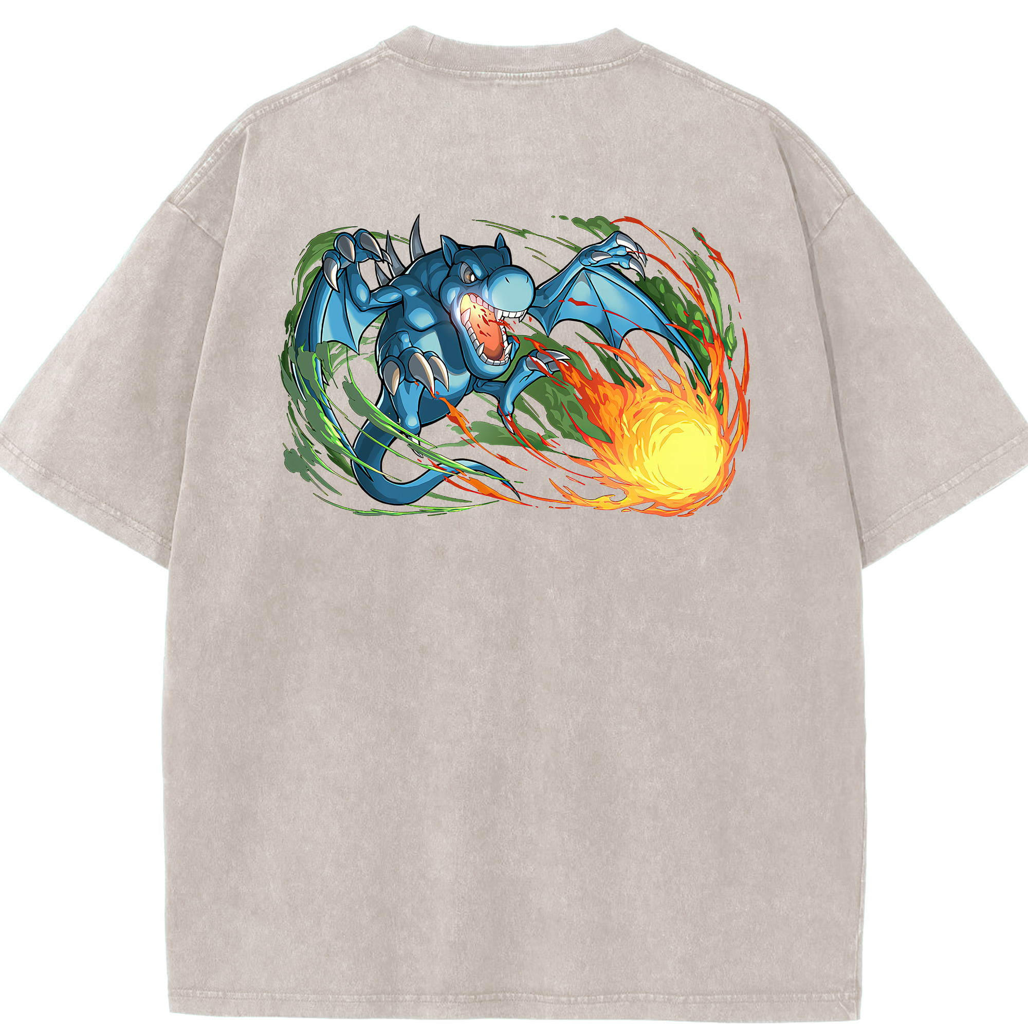 （画像用） 遊☆戯☆王 Yu-Gi-Oh! 綿100% ヴィンテージ風 半袖Tシャツ（背面プリント）