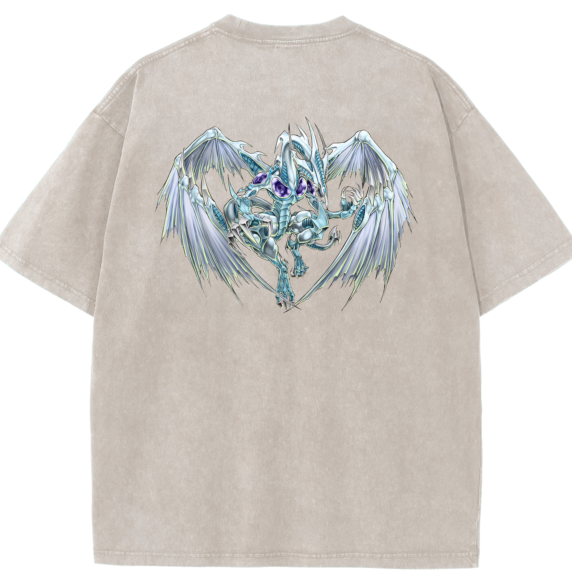 （画像用） 遊☆戯☆王 Yu-Gi-Oh! 綿100% ヴィンテージ風 半袖Tシャツ（背面プリント）