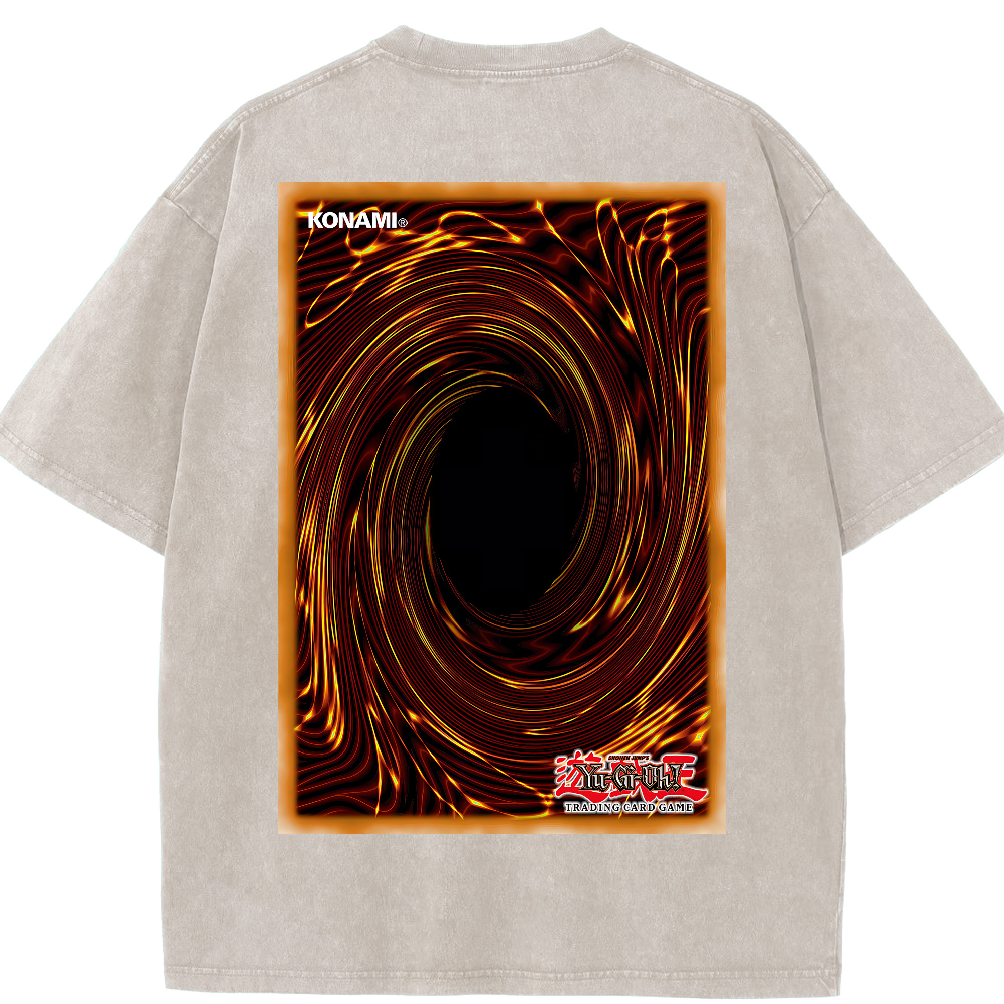 （画像用） 遊☆戯☆王 Yu-Gi-Oh! 綿100% ヴィンテージ風 半袖Tシャツ（背面プリント）