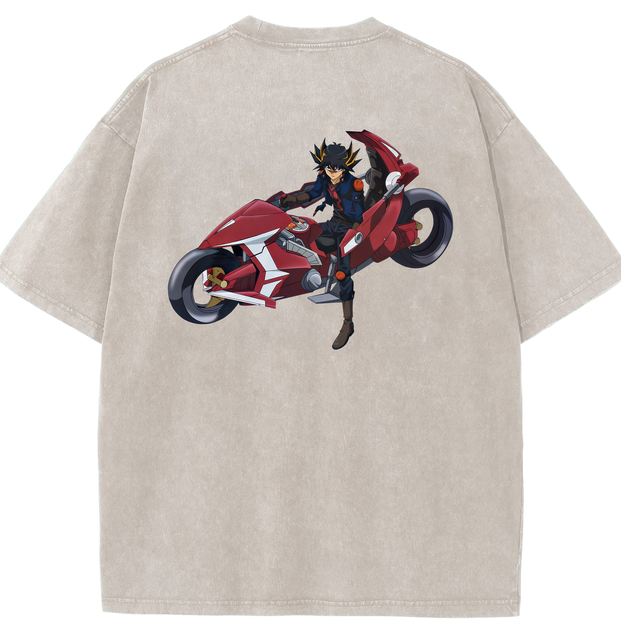（画像用） 遊☆戯☆王 Yu-Gi-Oh! 綿100% ヴィンテージ風 半袖Tシャツ（背面プリント）
