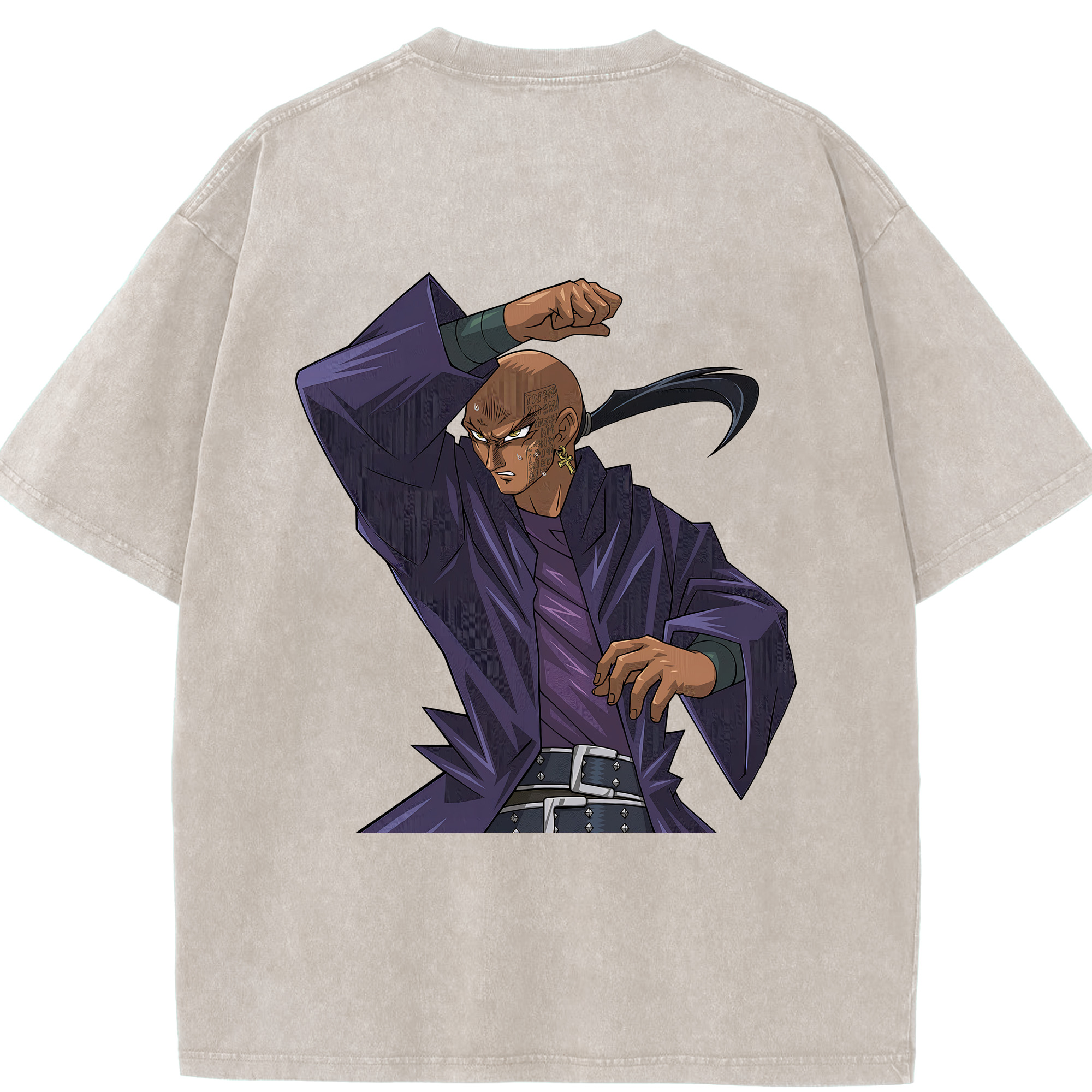 （画像用） 遊☆戯☆王 Yu-Gi-Oh! 綿100% ヴィンテージ風 半袖Tシャツ（背面プリント）