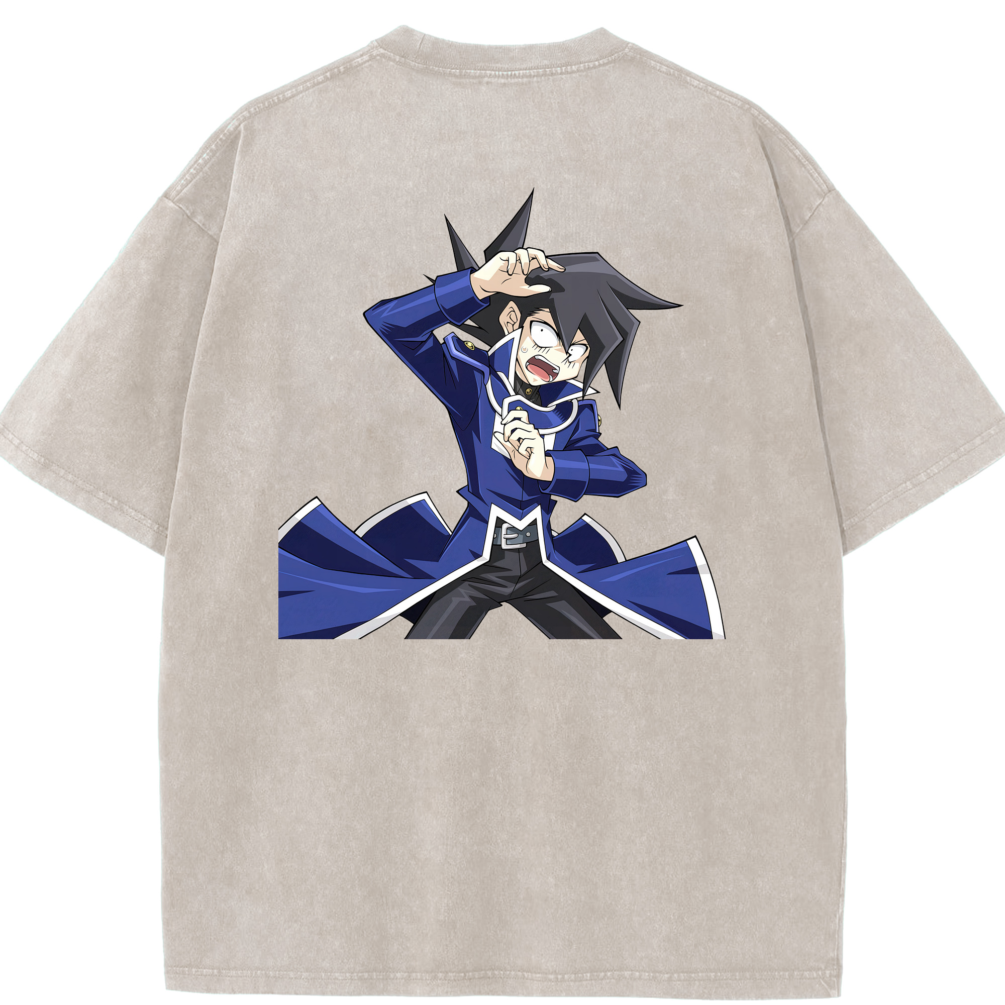 （画像用） 遊☆戯☆王 Yu-Gi-Oh! 綿100% ヴィンテージ風 半袖Tシャツ（背面プリント）