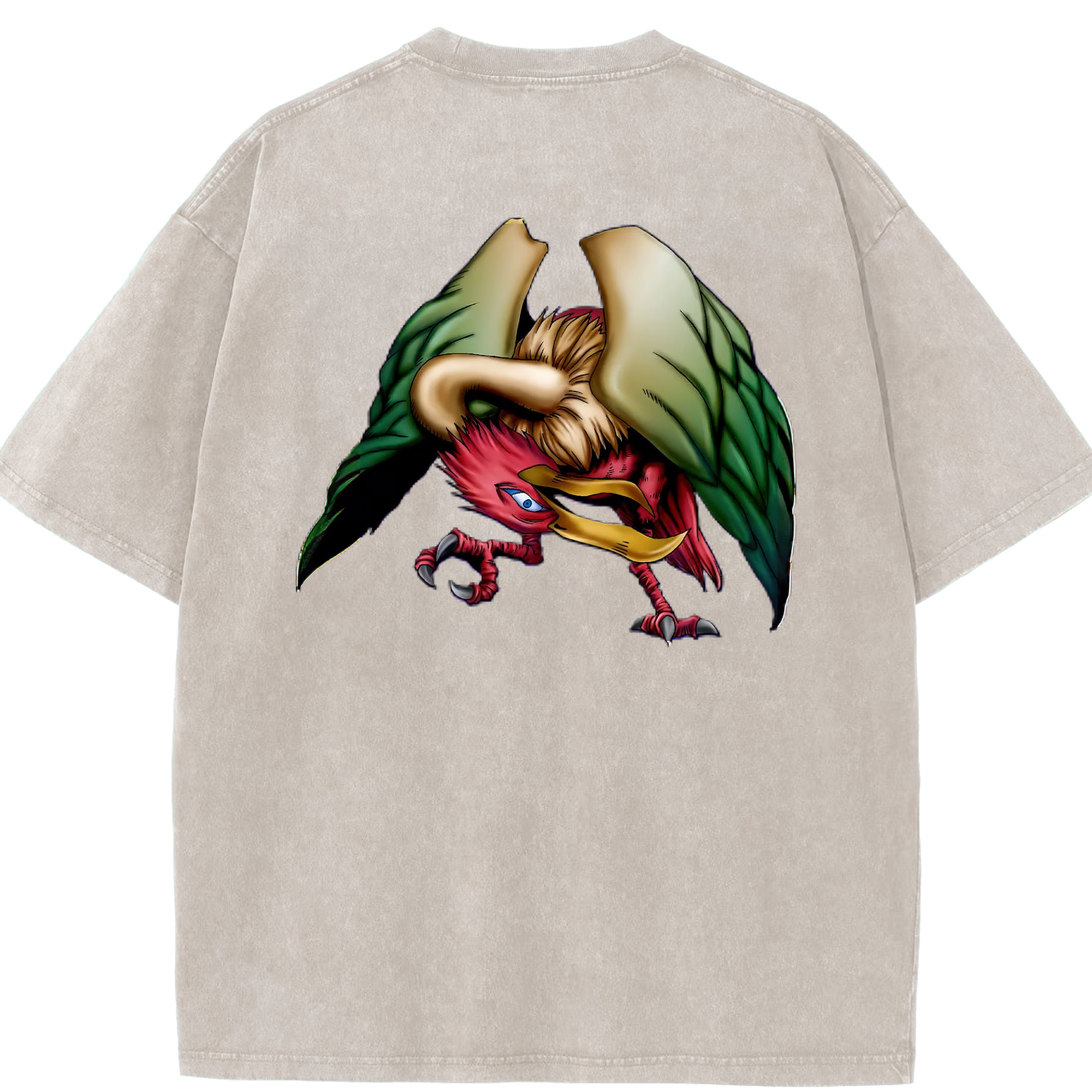 （画像用） 遊☆戯☆王 Yu-Gi-Oh! 綿100% ヴィンテージ風 半袖Tシャツ（背面プリント）