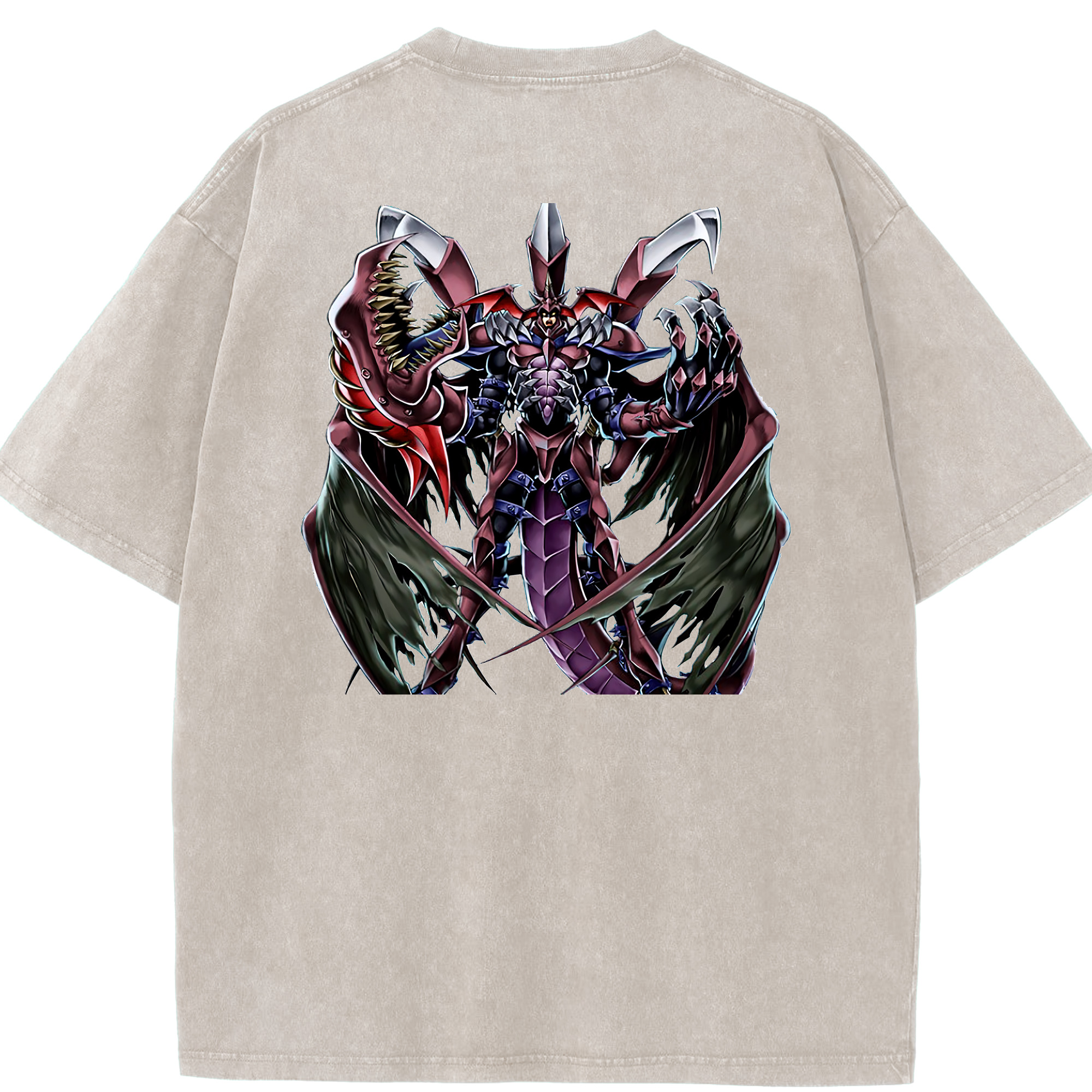 （画像用） 遊☆戯☆王 Yu-Gi-Oh! 綿100% ヴィンテージ風 半袖Tシャツ（背面プリント）
