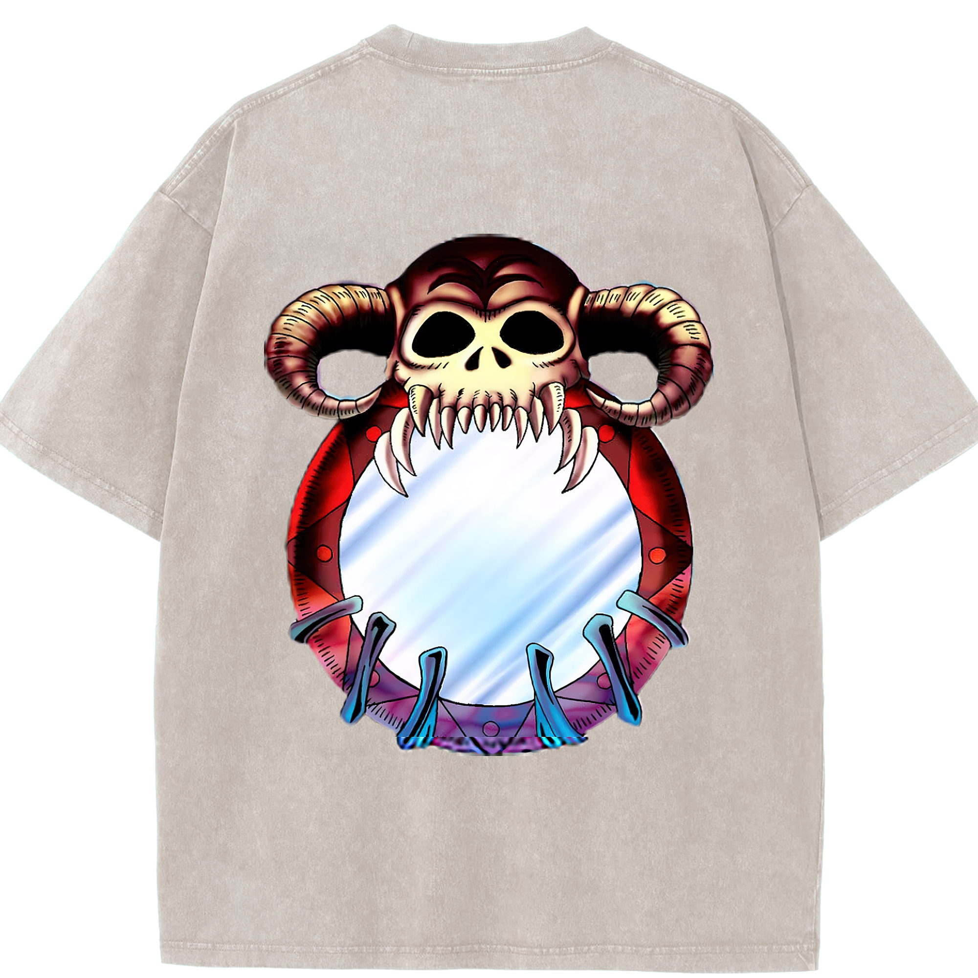（画像用） 遊☆戯☆王 Yu-Gi-Oh! 綿100% ヴィンテージ風 半袖Tシャツ（背面プリント）