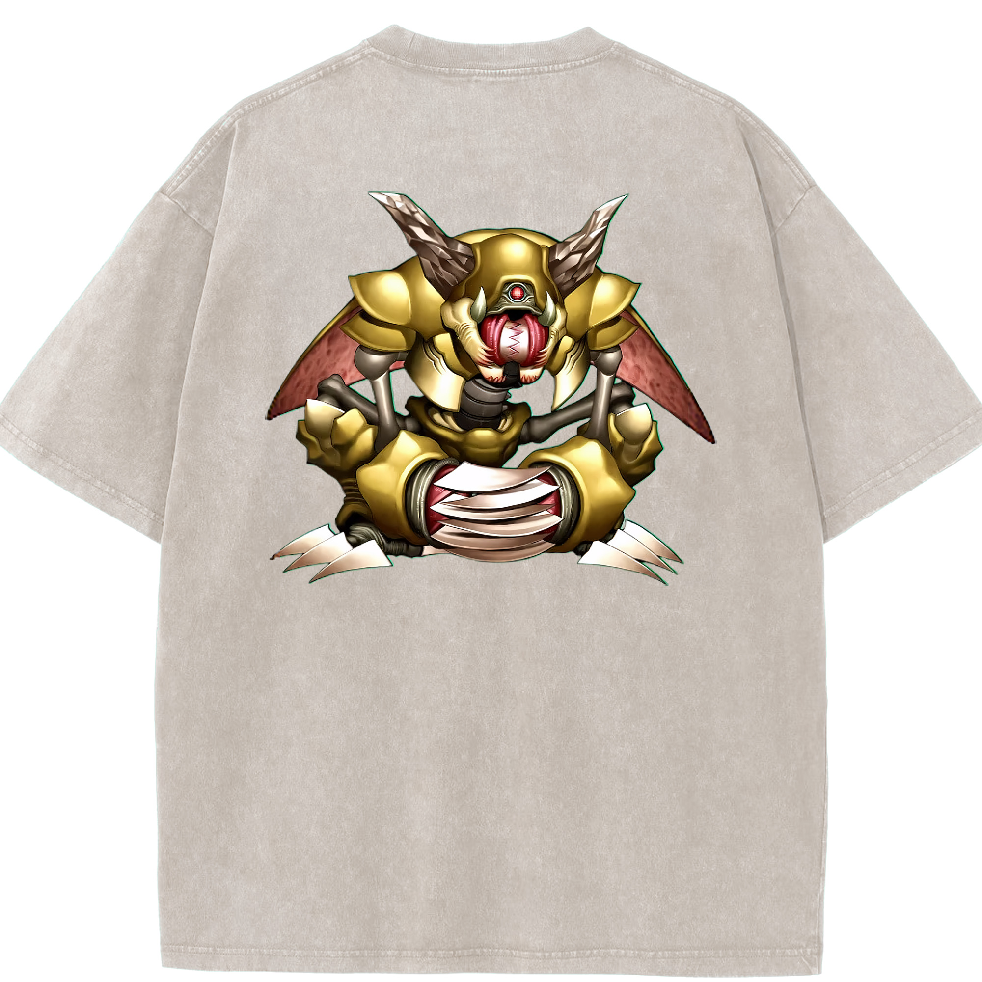 （画像用） 遊☆戯☆王 Yu-Gi-Oh! 綿100% ヴィンテージ風 半袖Tシャツ（背面プリント）