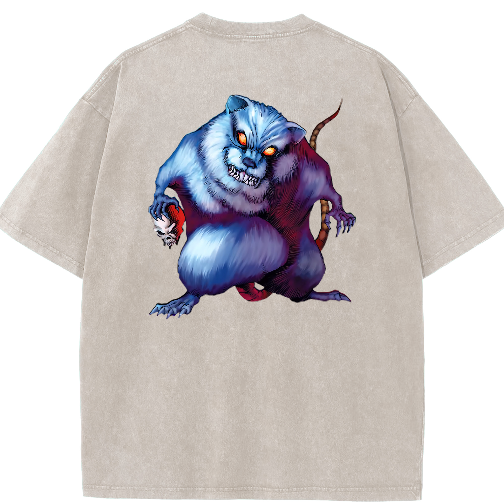 （画像用） 遊☆戯☆王 Yu-Gi-Oh! 綿100% ヴィンテージ風 半袖Tシャツ（背面プリント）