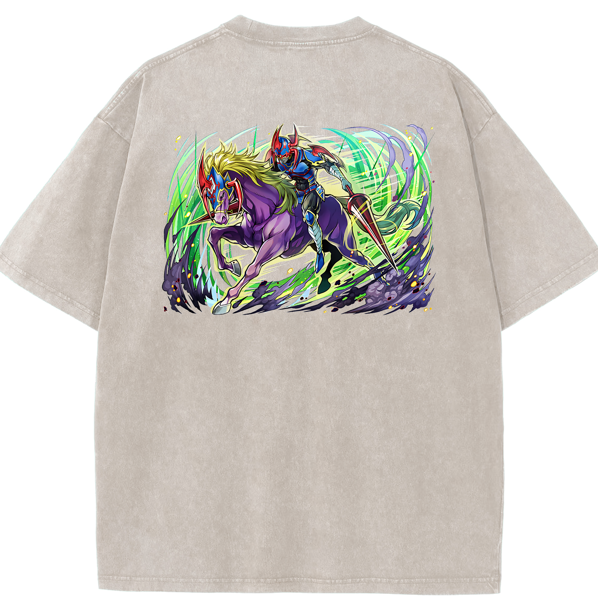 （画像用） 遊☆戯☆王 Yu-Gi-Oh! 綿100% ヴィンテージ風 半袖Tシャツ（背面プリント）