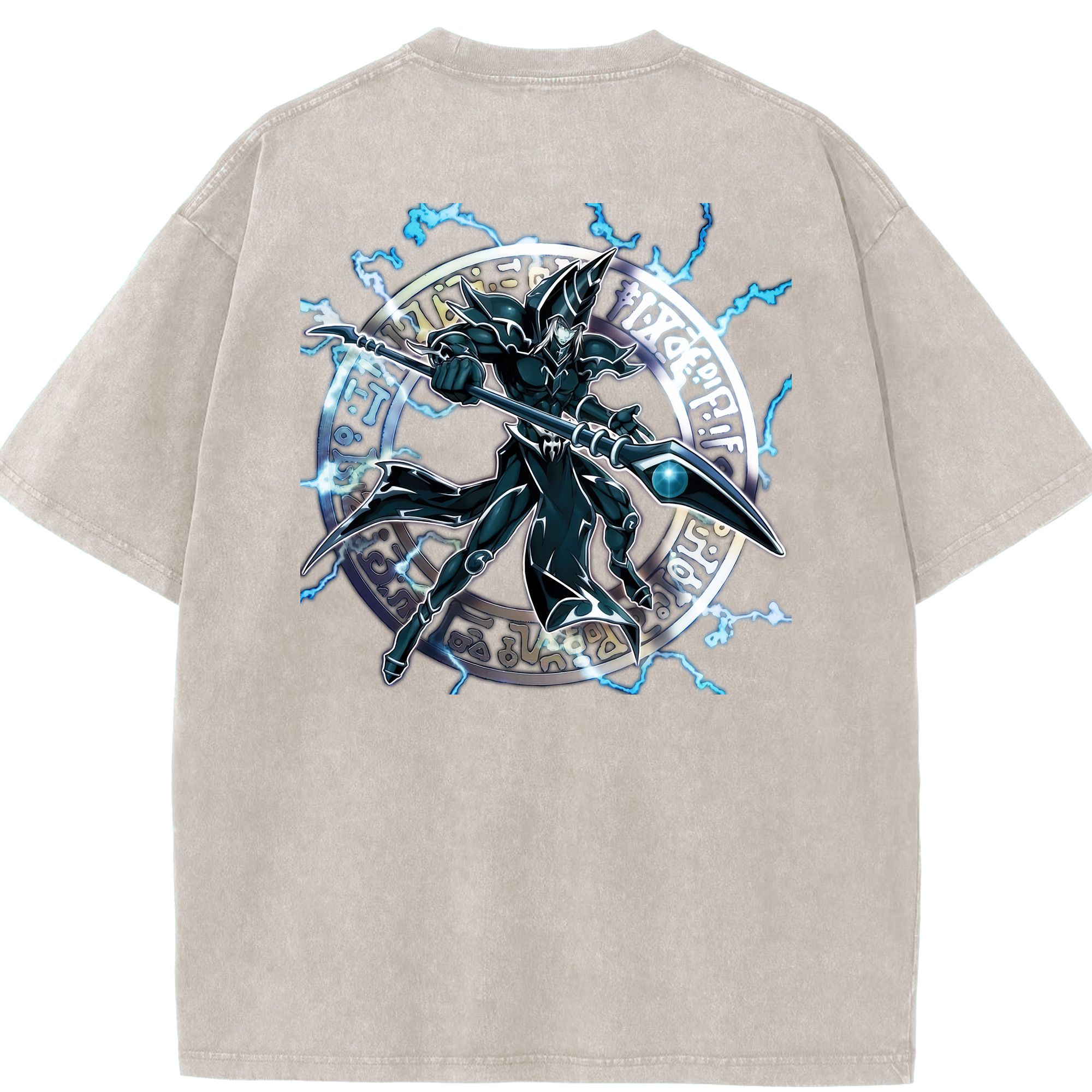 （画像用） 遊☆戯☆王 Yu-Gi-Oh! 綿100% ヴィンテージ風 半袖Tシャツ（背面プリント）