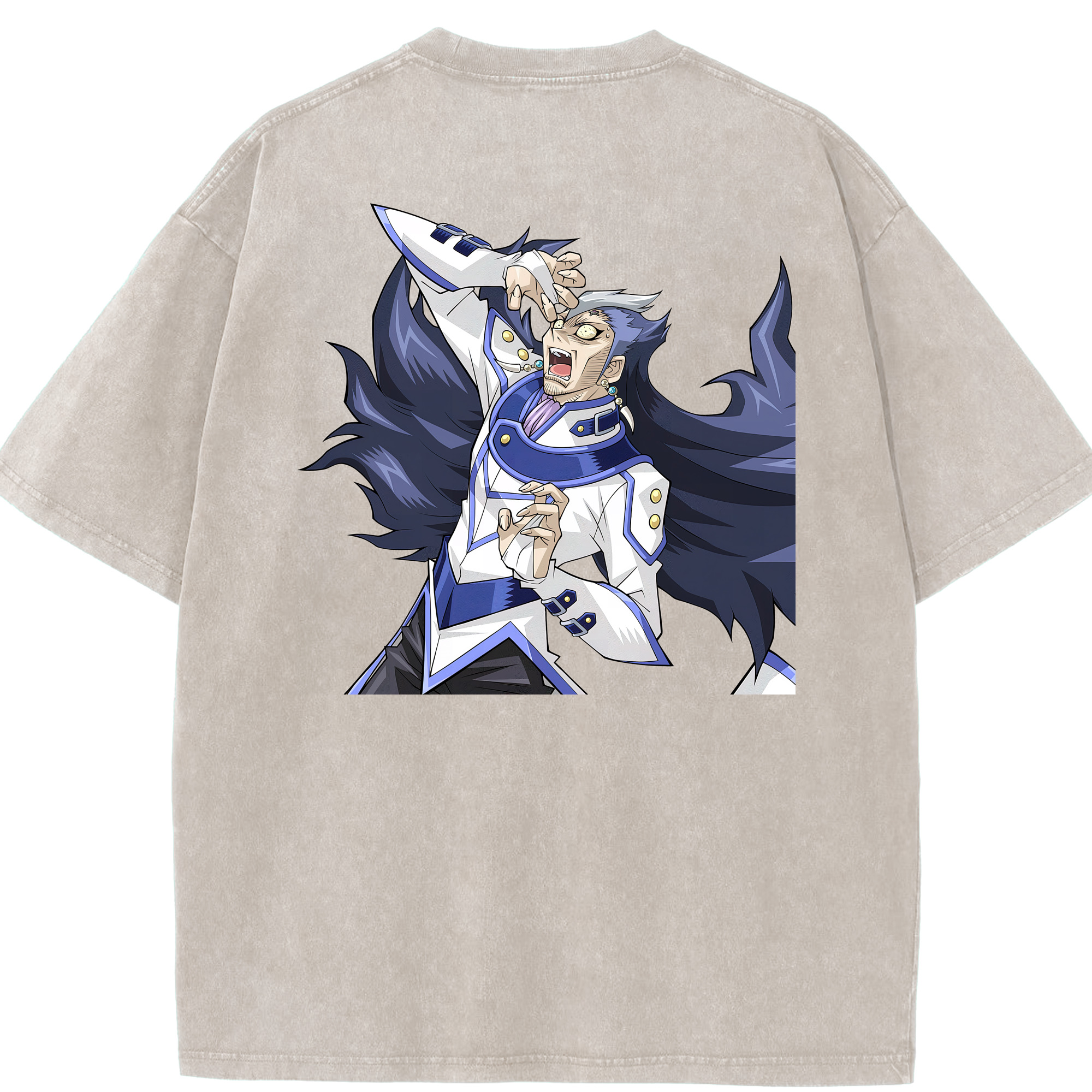 （画像用） 遊☆戯☆王 Yu-Gi-Oh! 綿100% ヴィンテージ風 半袖Tシャツ（背面プリント）