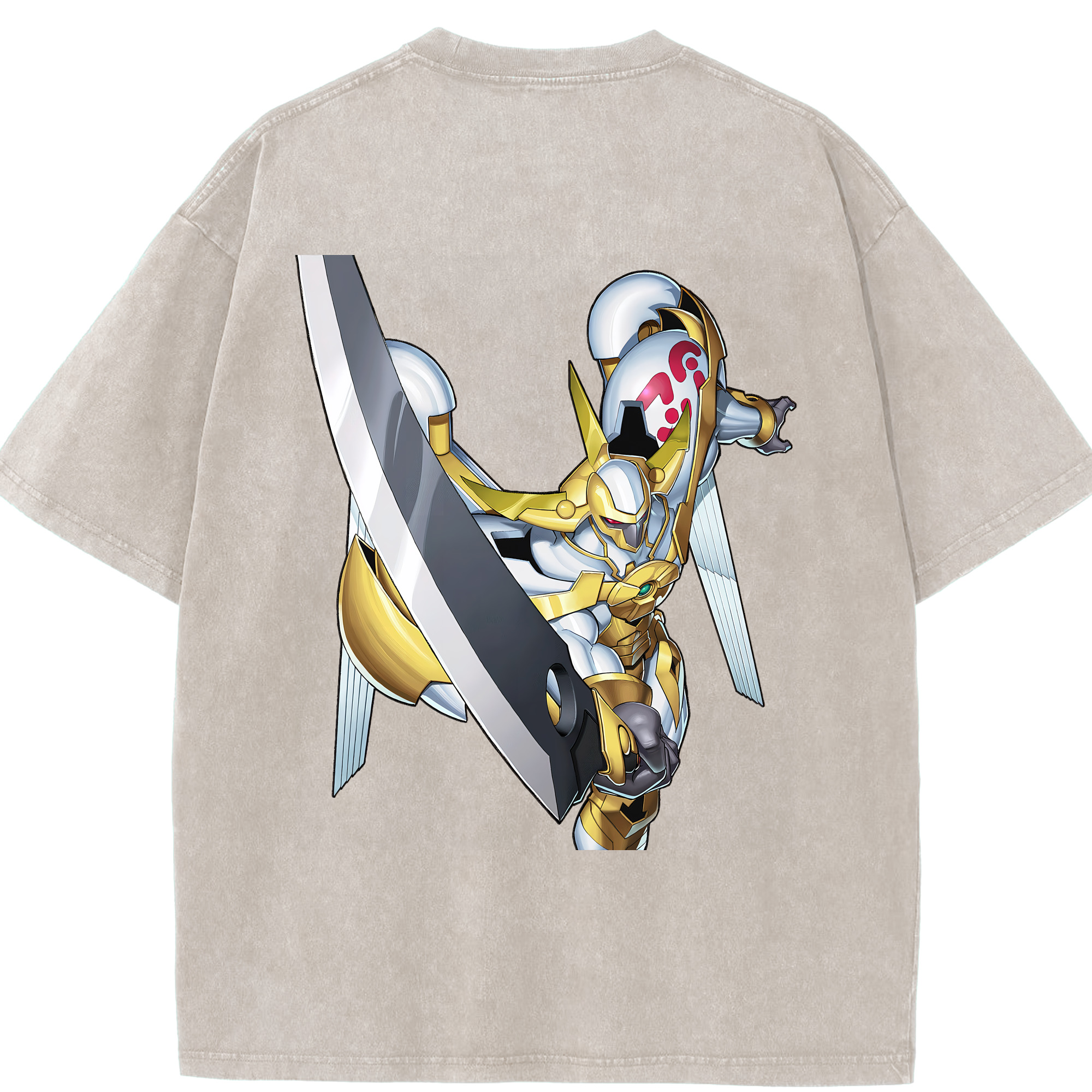 （画像用） 遊☆戯☆王 Yu-Gi-Oh! 綿100% ヴィンテージ風 半袖Tシャツ（背面プリント）