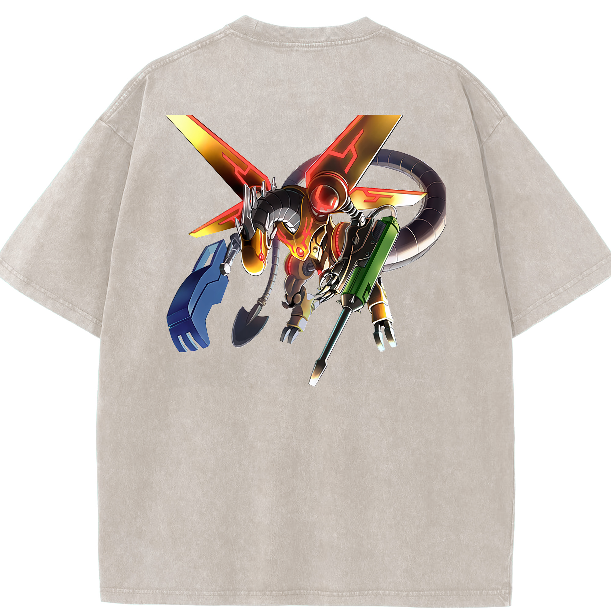 （画像用） 遊☆戯☆王 Yu-Gi-Oh! 綿100% ヴィンテージ風 半袖Tシャツ（背面プリント）