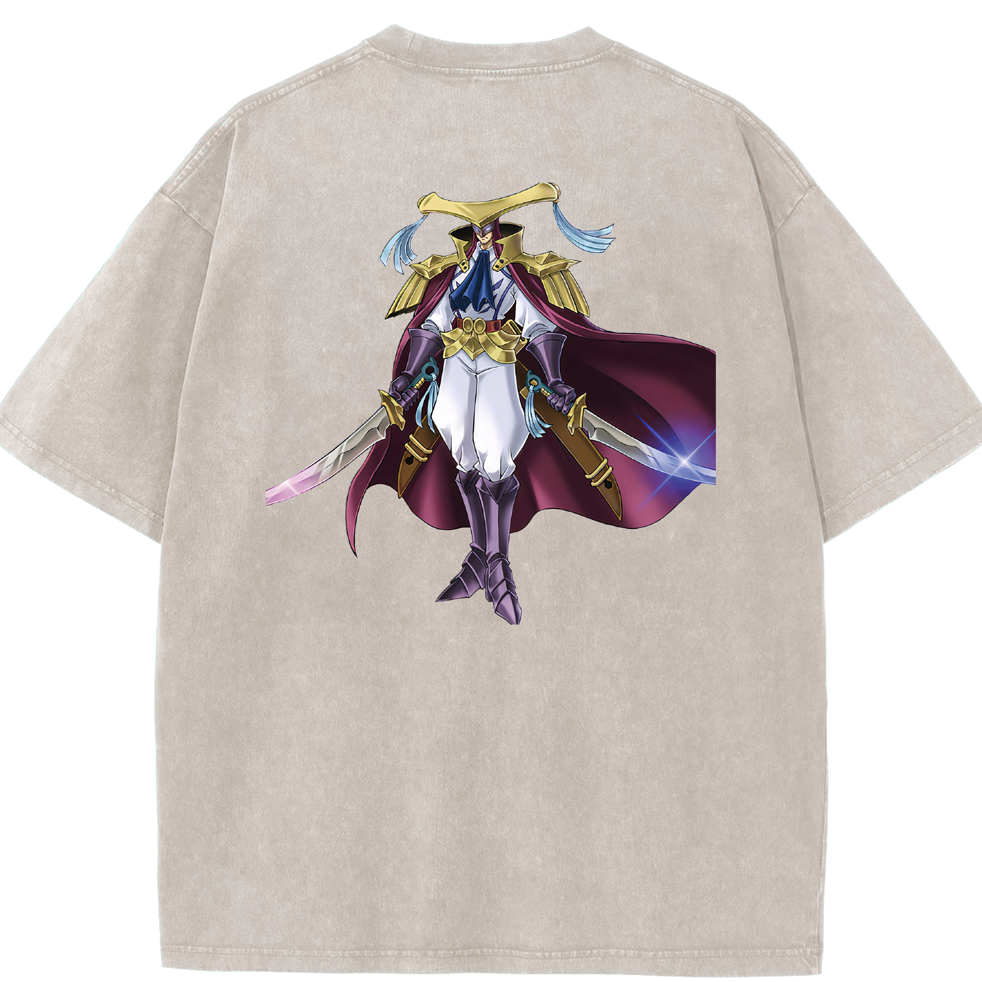 （画像用） 遊☆戯☆王 Yu-Gi-Oh! 綿100% ヴィンテージ風 半袖Tシャツ（背面プリント）