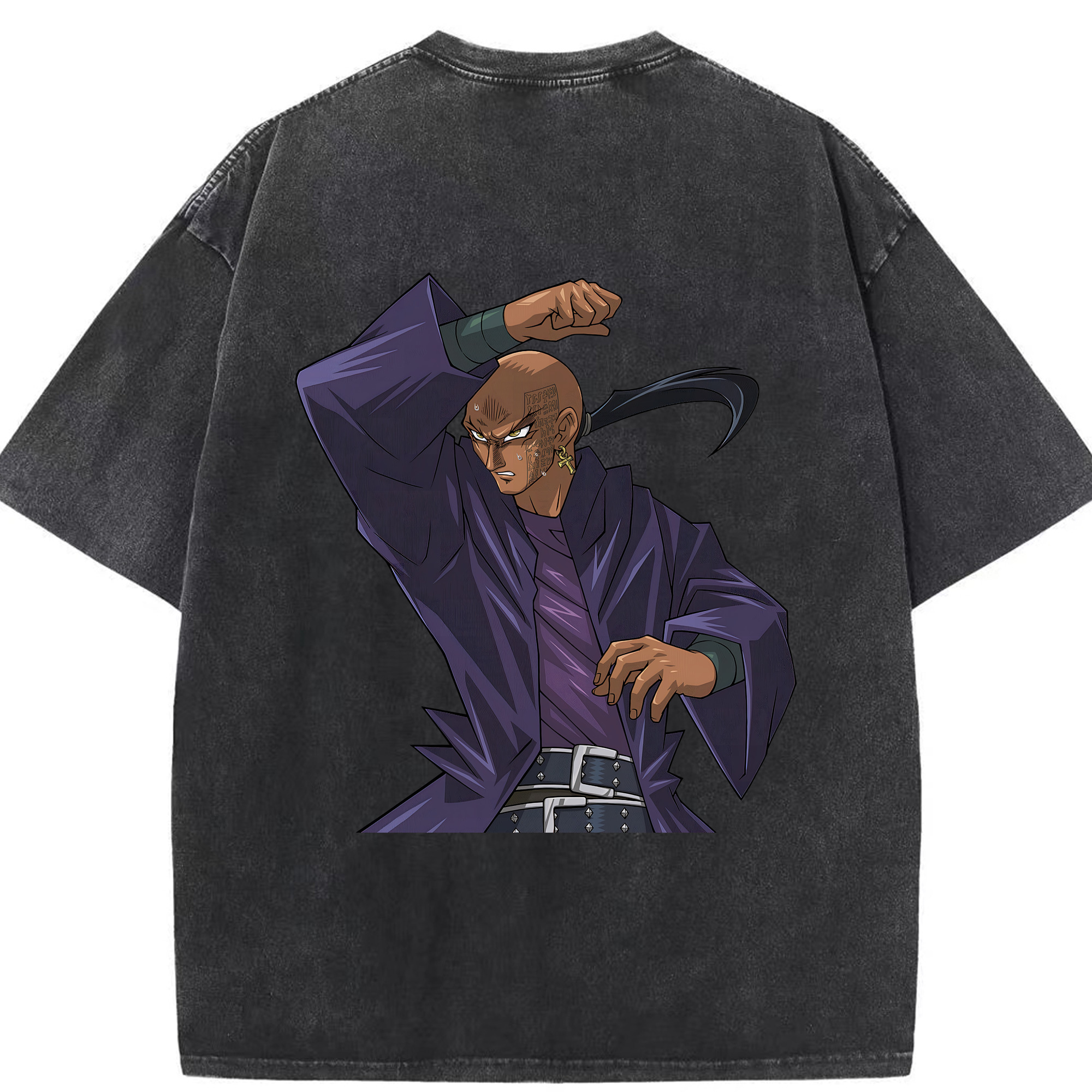（画像用） 遊☆戯☆王 Yu-Gi-Oh! 綿100% ヴィンテージ風 半袖Tシャツ（背面プリント）