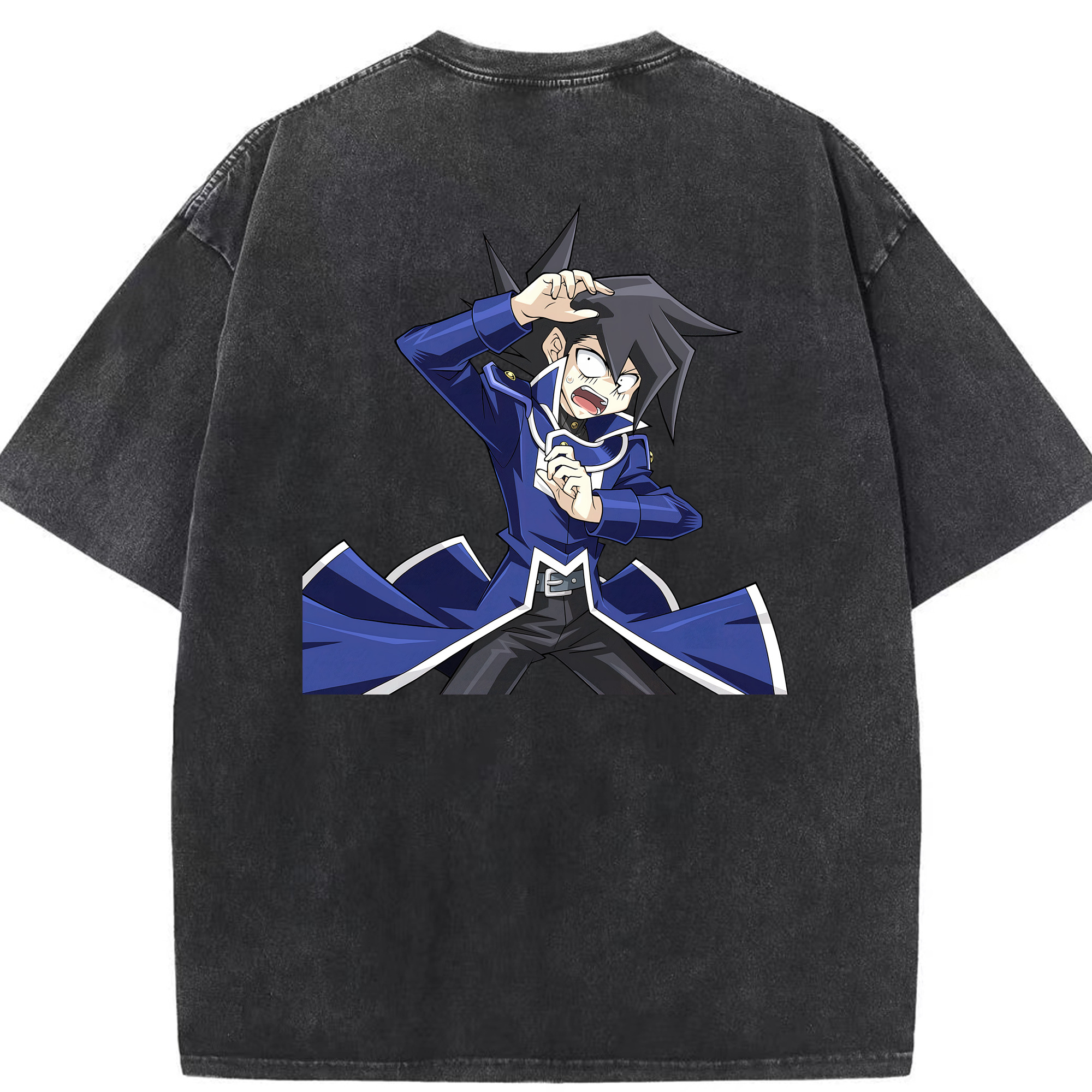 （画像用） 遊☆戯☆王 Yu-Gi-Oh! 綿100% ヴィンテージ風 半袖Tシャツ（背面プリント）