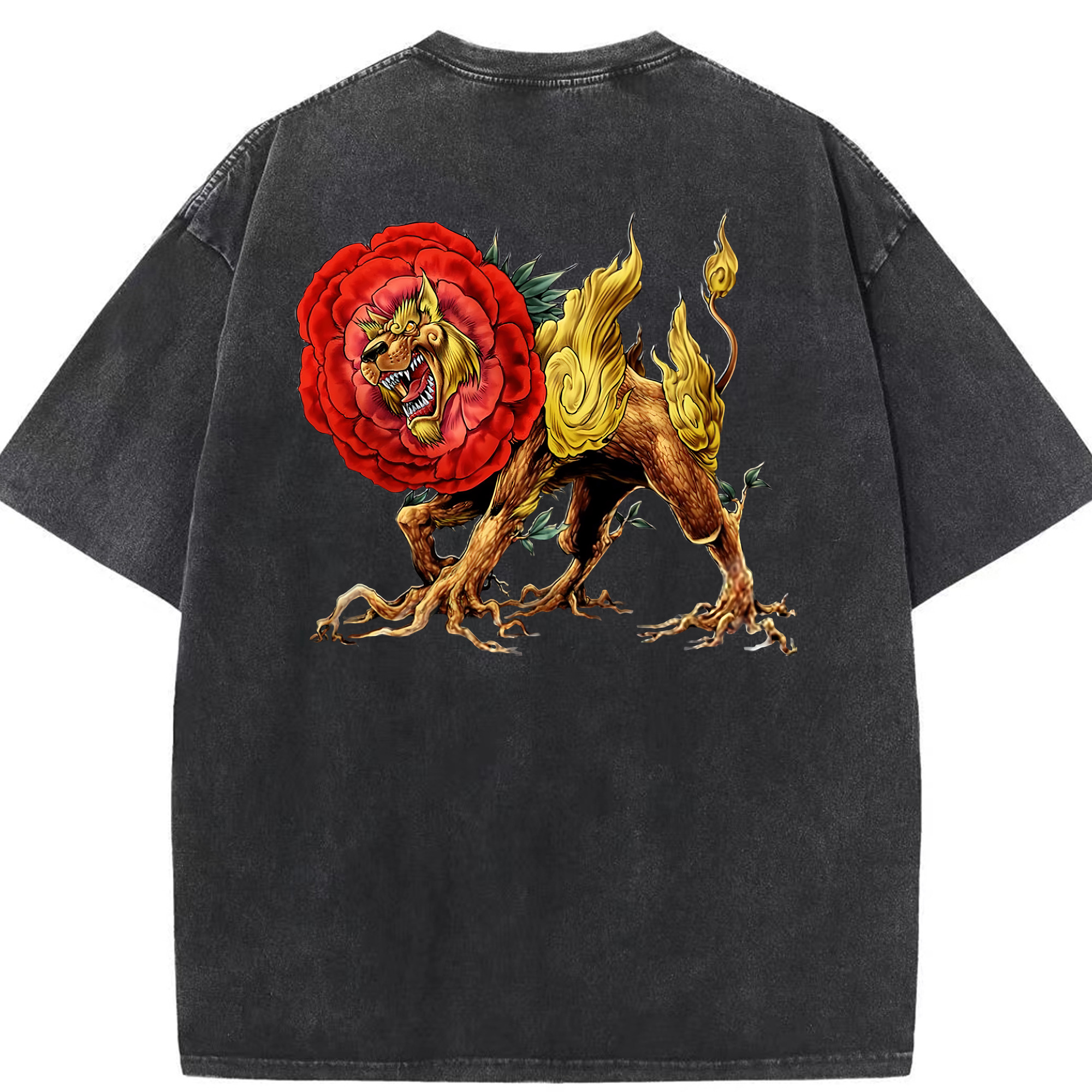 （画像用） 遊☆戯☆王 Yu-Gi-Oh! 綿100% ヴィンテージ風 半袖Tシャツ（背面プリント）