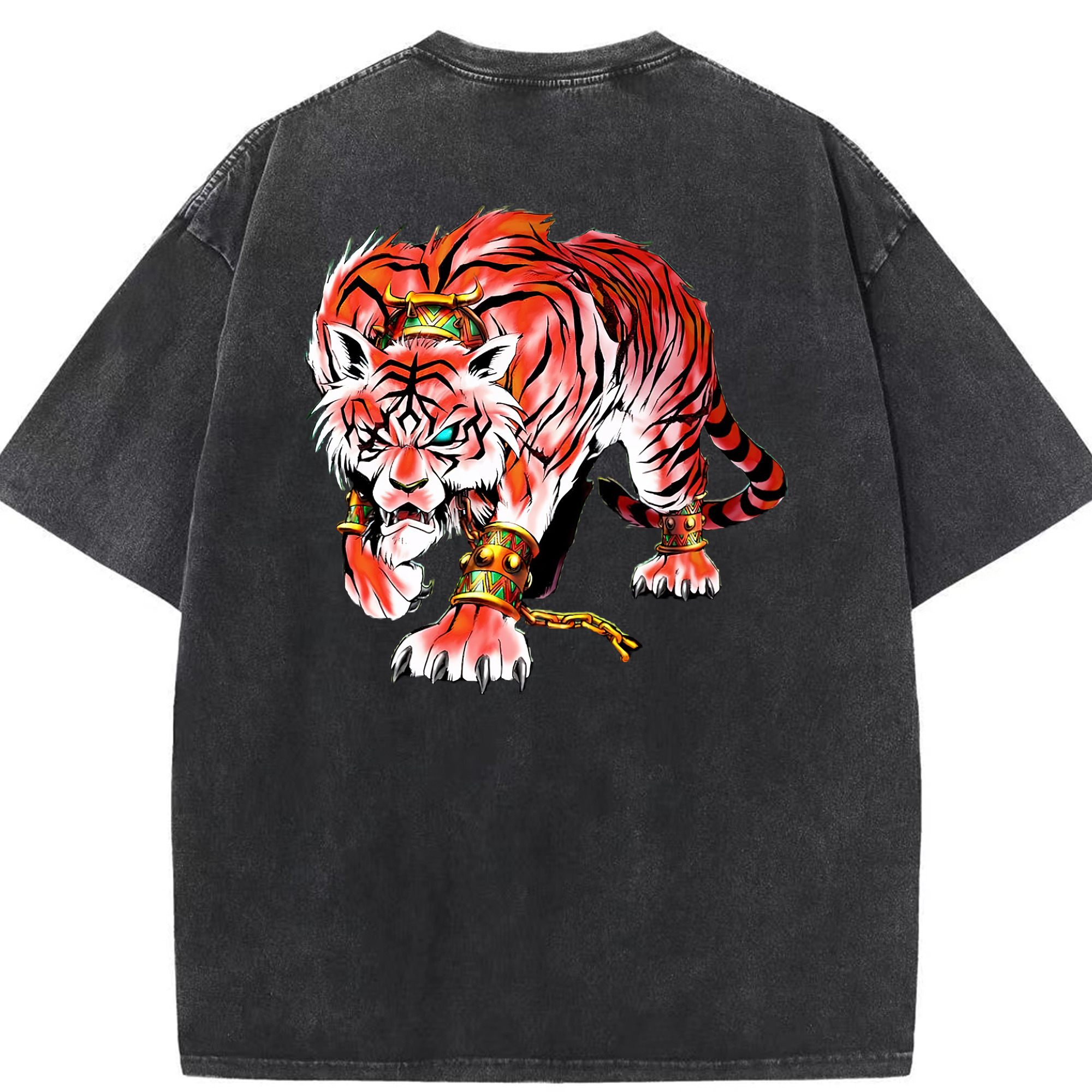 （画像用） 遊☆戯☆王 Yu-Gi-Oh! 綿100% ヴィンテージ風 半袖Tシャツ（背面プリント）