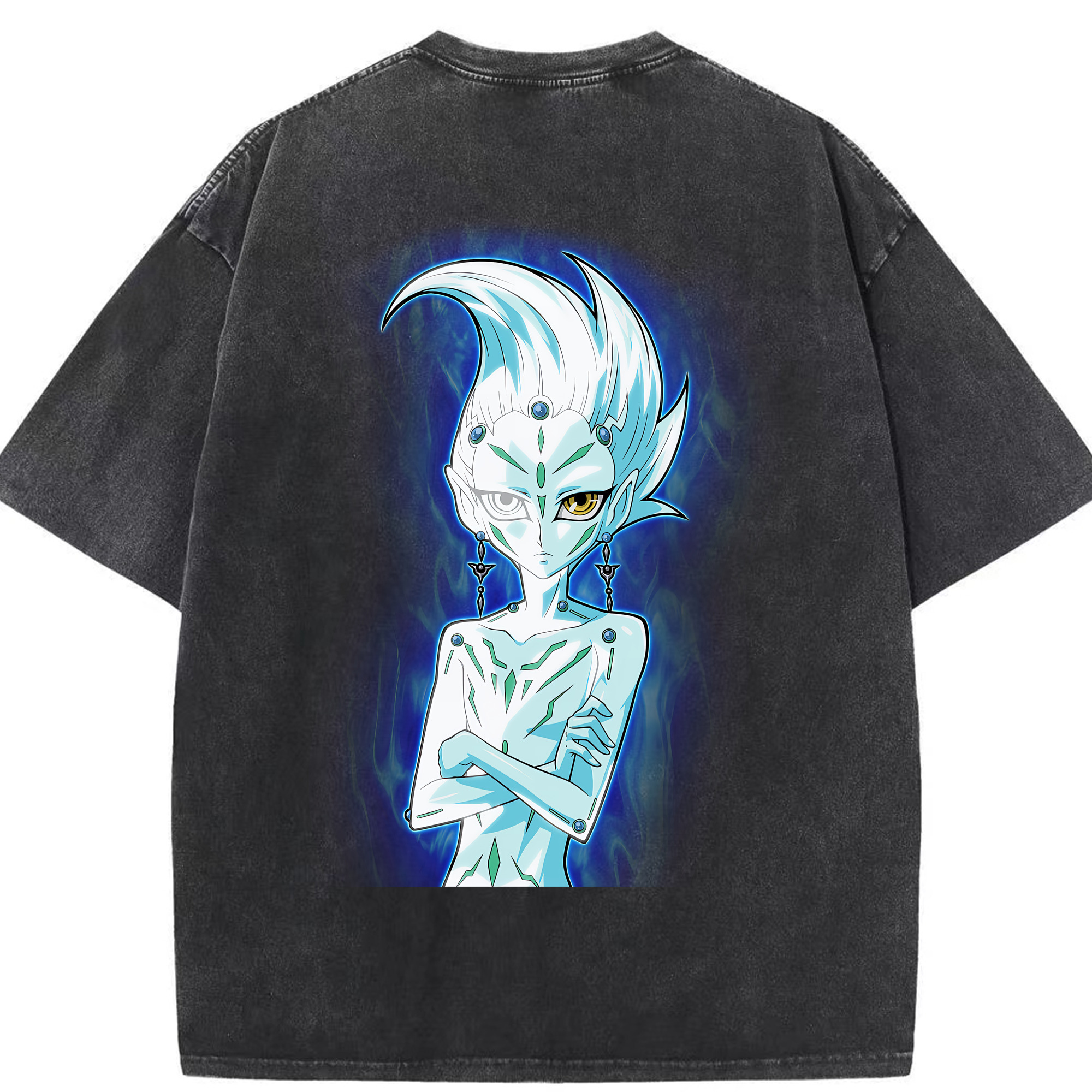 （画像用） 遊☆戯☆王 Yu-Gi-Oh! 綿100% ヴィンテージ風 半袖Tシャツ（背面プリント）