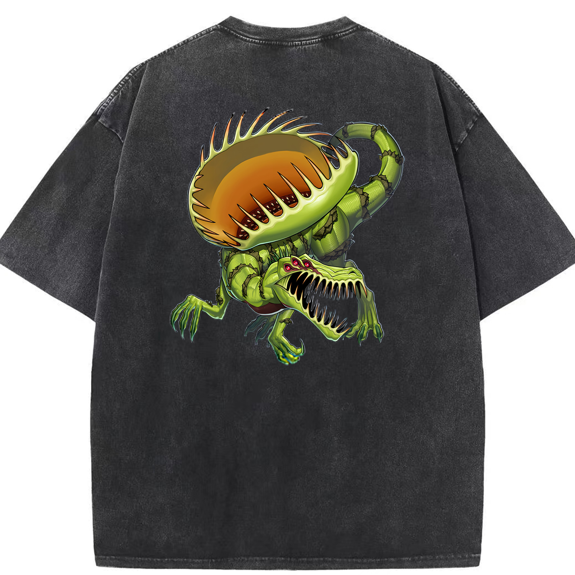 （画像用） 遊☆戯☆王 Yu-Gi-Oh! 綿100% ヴィンテージ風 半袖Tシャツ（背面プリント）