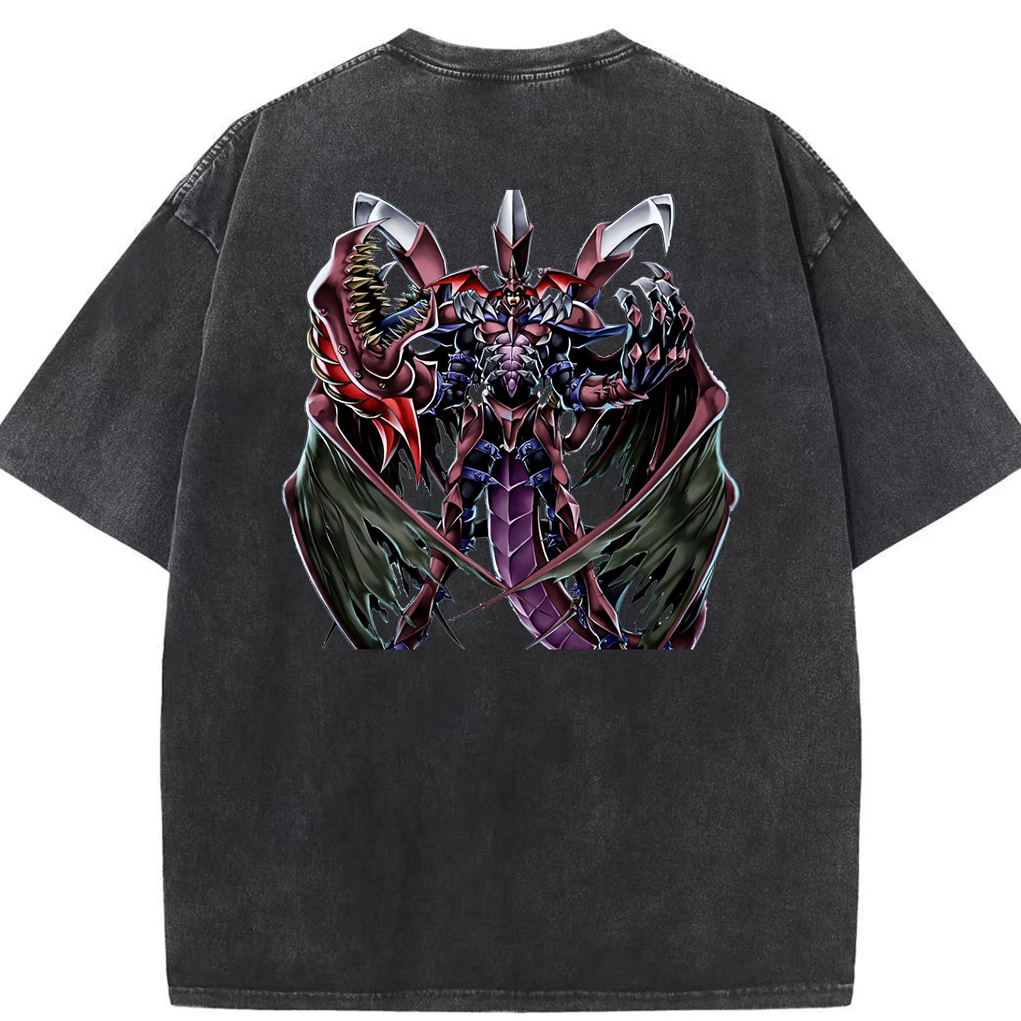 （画像用） 遊☆戯☆王 Yu-Gi-Oh! 綿100% ヴィンテージ風 半袖Tシャツ（背面プリント）
