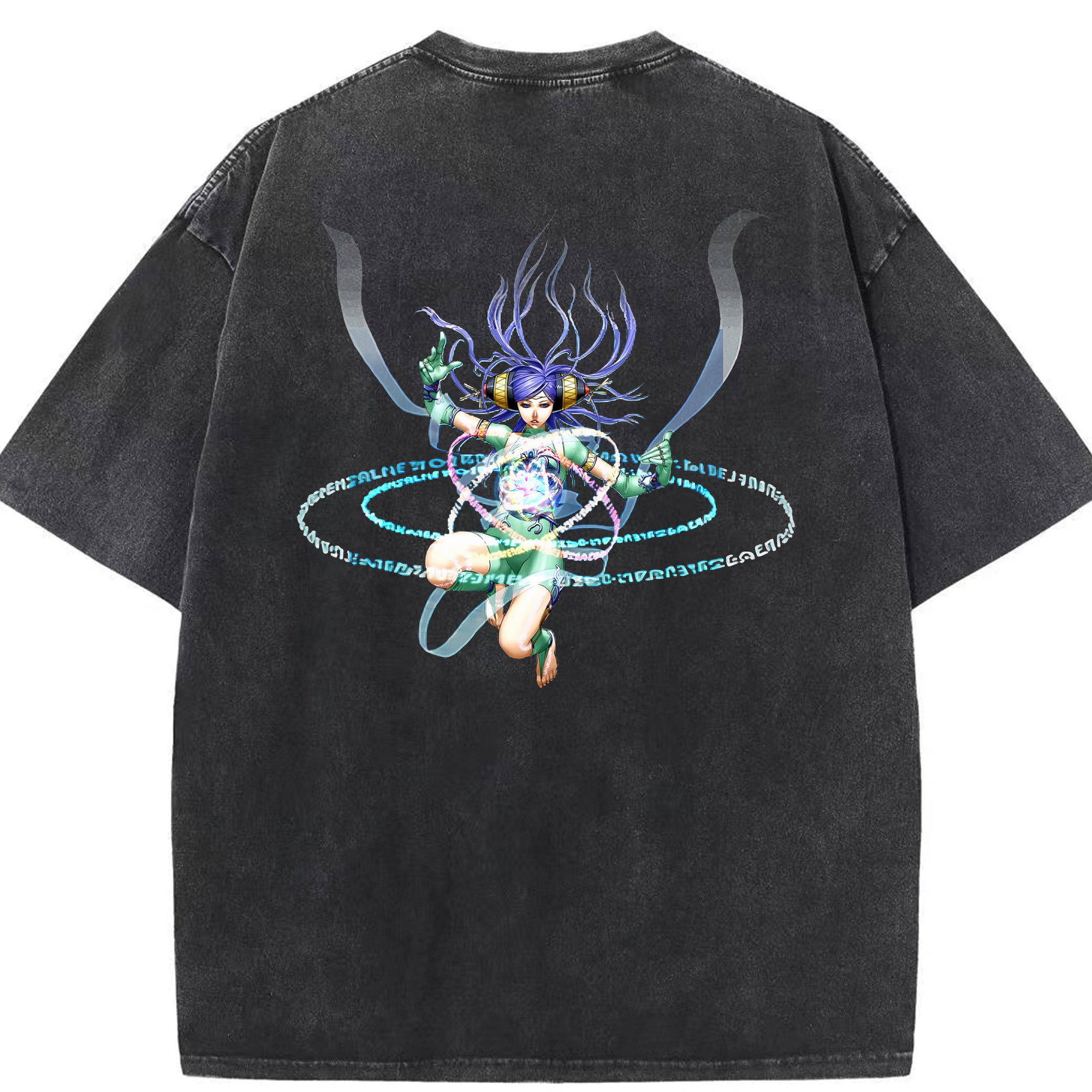 （画像用） 遊☆戯☆王 Yu-Gi-Oh! 綿100% ヴィンテージ風 半袖Tシャツ（背面プリント）