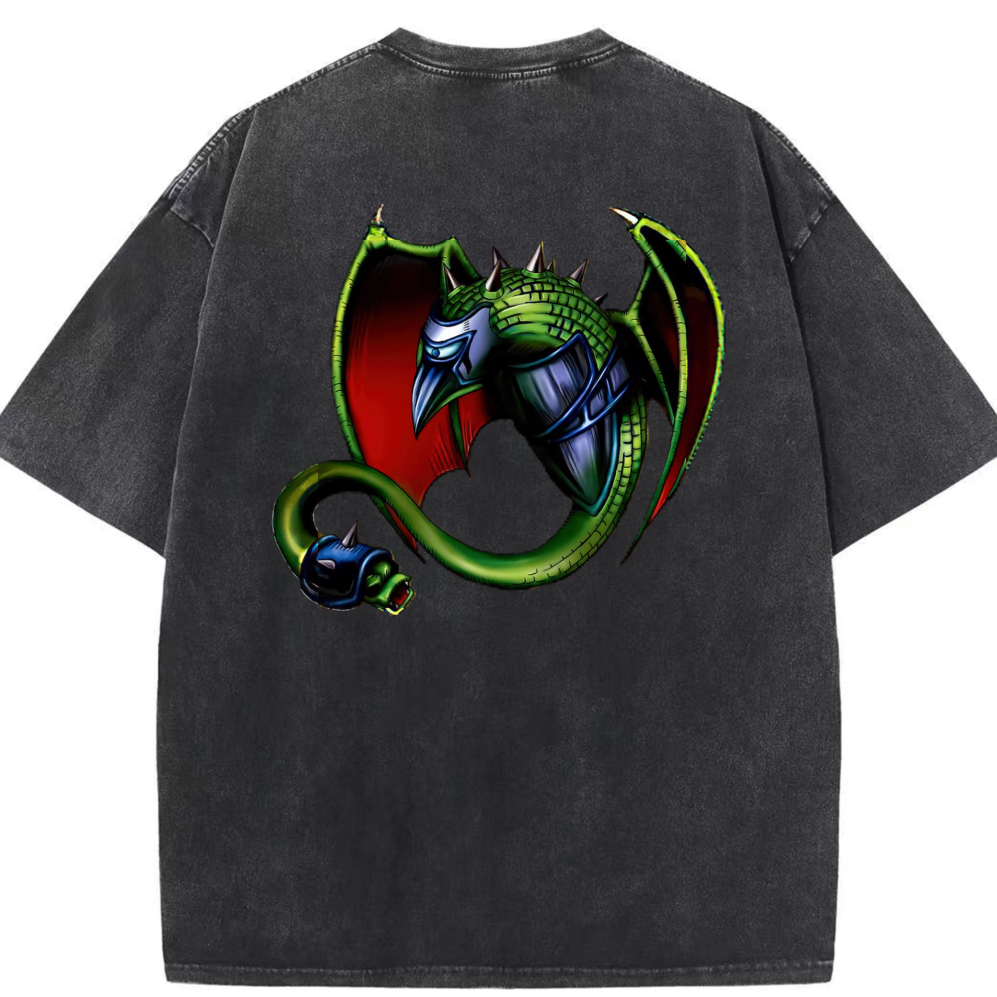 （画像用） 遊☆戯☆王 Yu-Gi-Oh! 綿100% ヴィンテージ風 半袖Tシャツ（背面プリント）