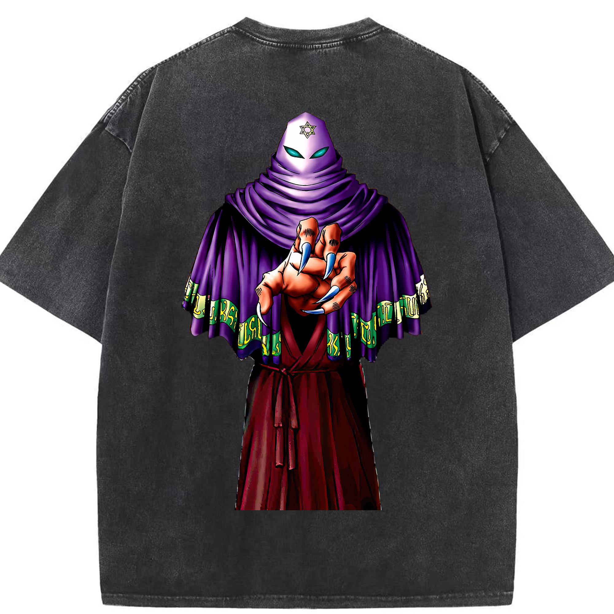 （画像用） 遊☆戯☆王 Yu-Gi-Oh! 綿100% ヴィンテージ風 半袖Tシャツ（背面プリント）