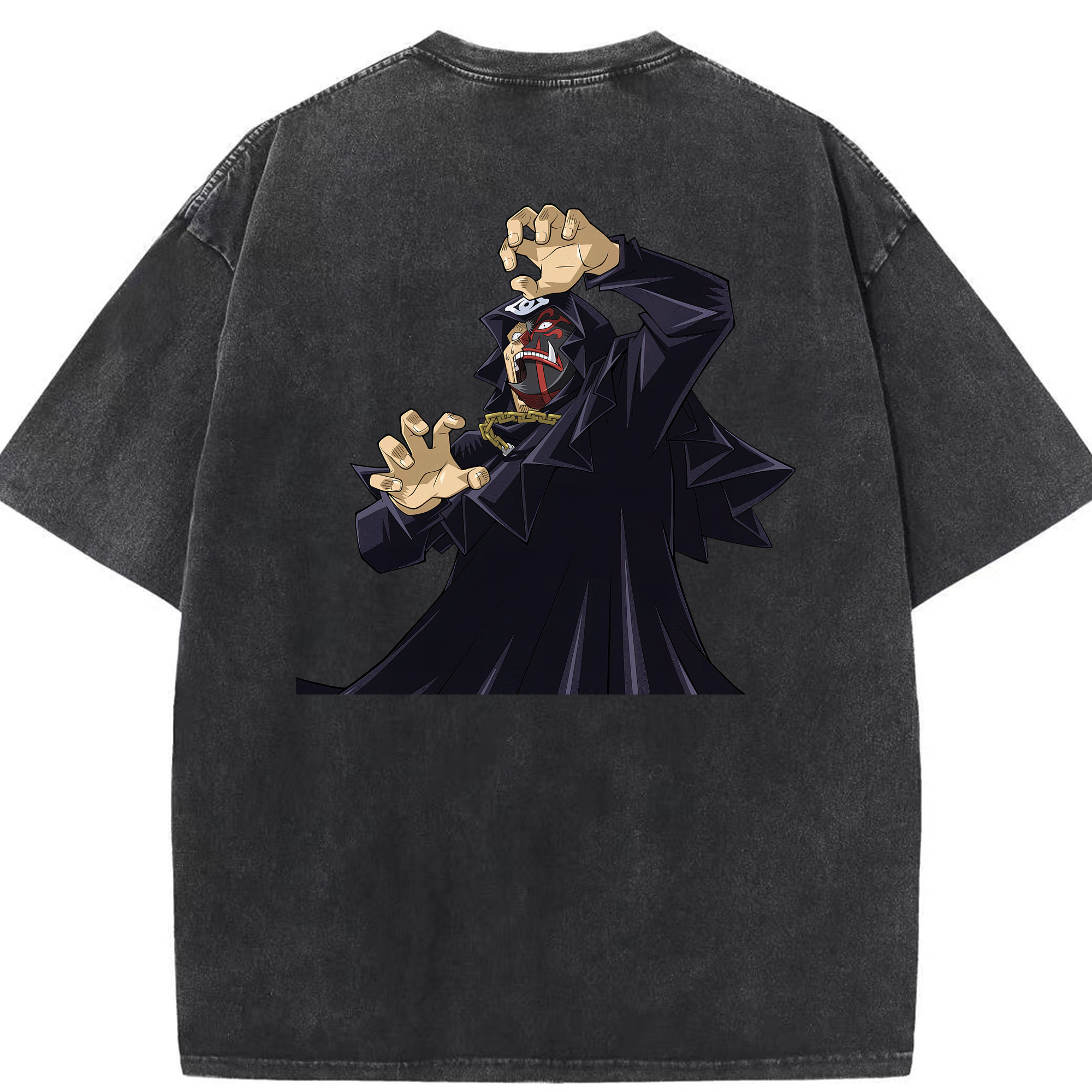 （画像用） 遊☆戯☆王 Yu-Gi-Oh! 綿100% ヴィンテージ風 半袖Tシャツ（背面プリント）